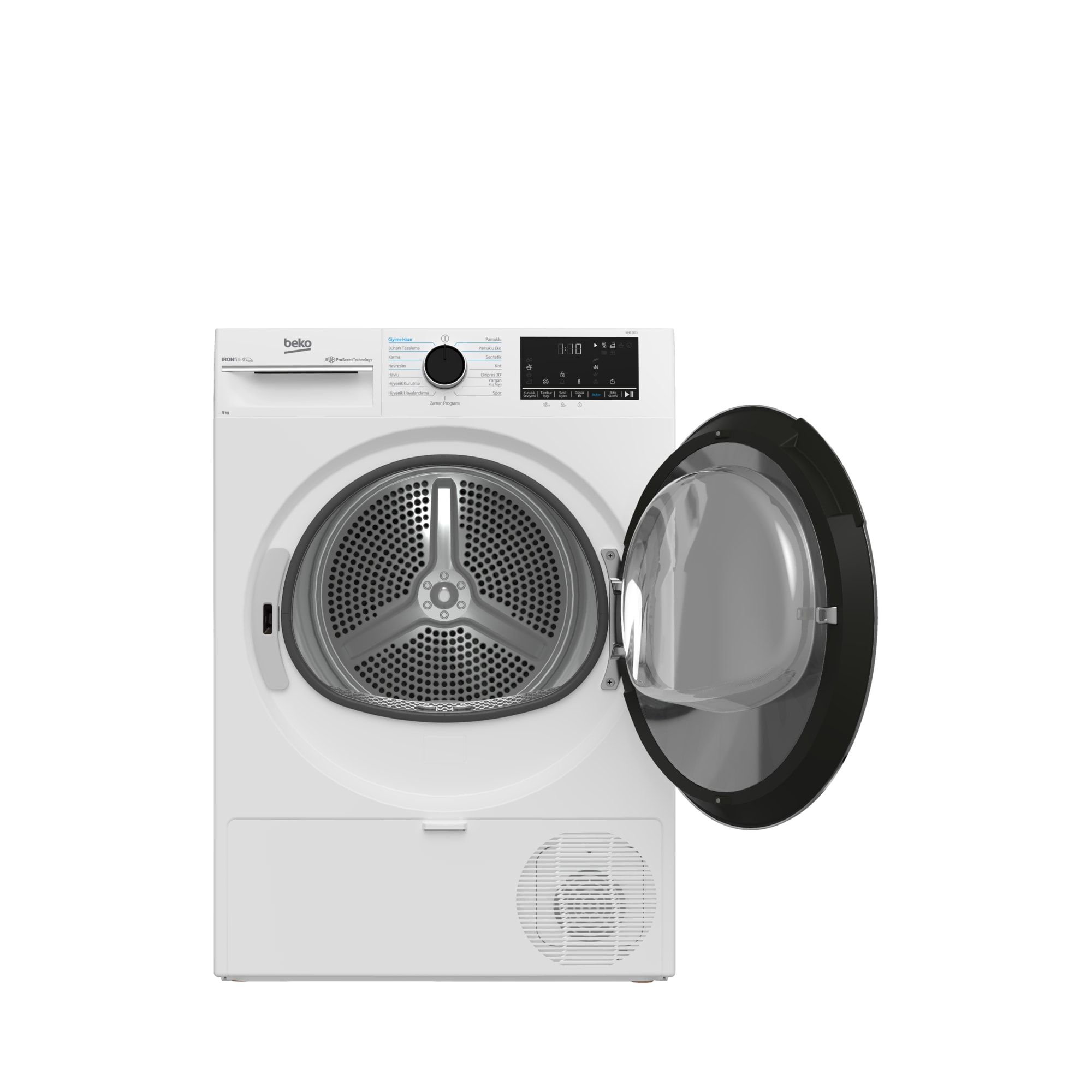 Beko KMB 901 I Kurutma Makinesi,IronFinish ile Kolay Ütü