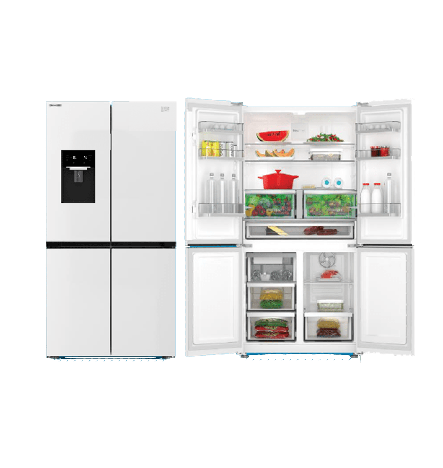 Beko 191572 EBS Gardolap Tipi Beyaz Geniş Hacimli No Frost Buzdolabı