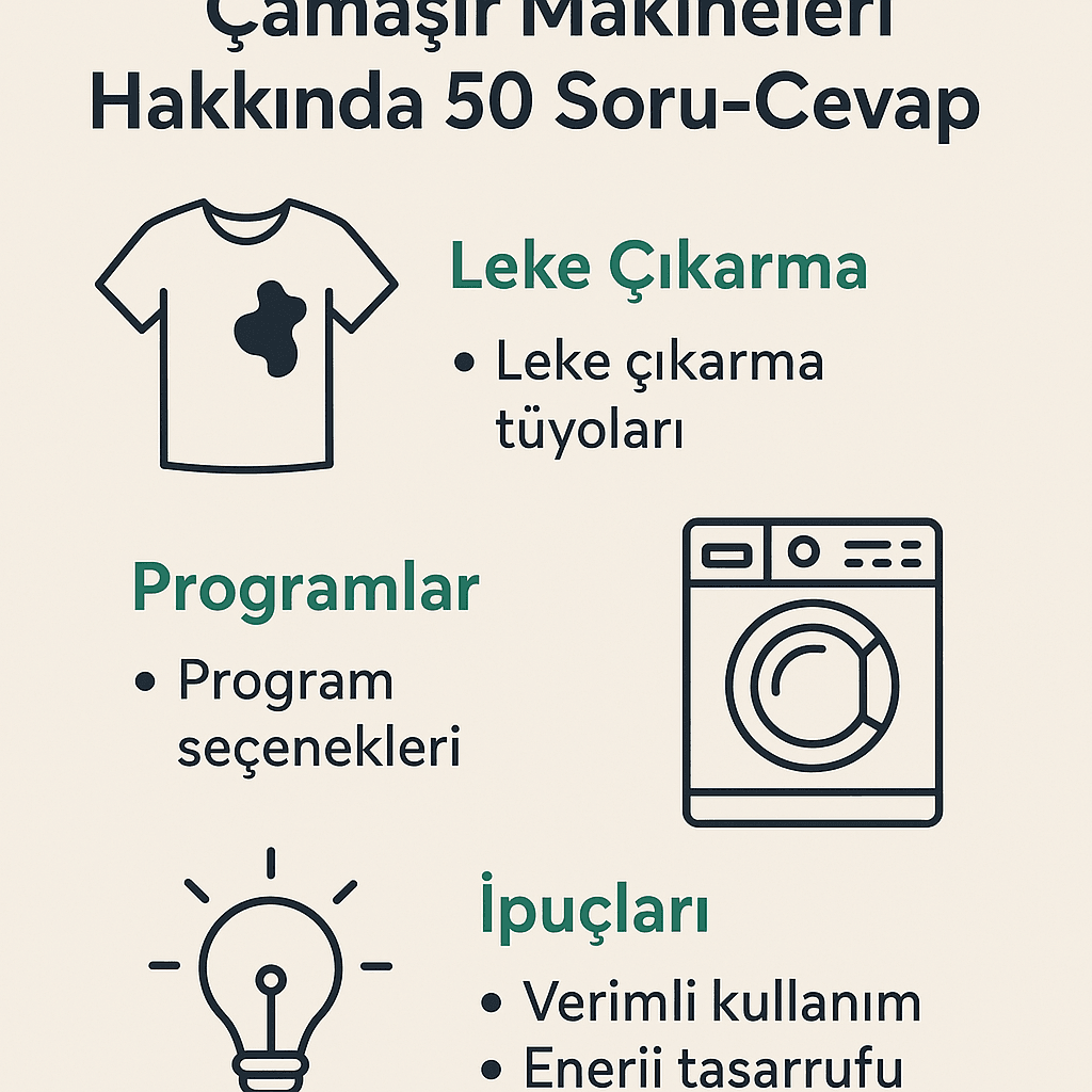 Beko ve Arçelik Çamaşır Makineleri Hakkında 50 Soru-Cevap (Leke Çıkarma, Programlar, İpuçları)