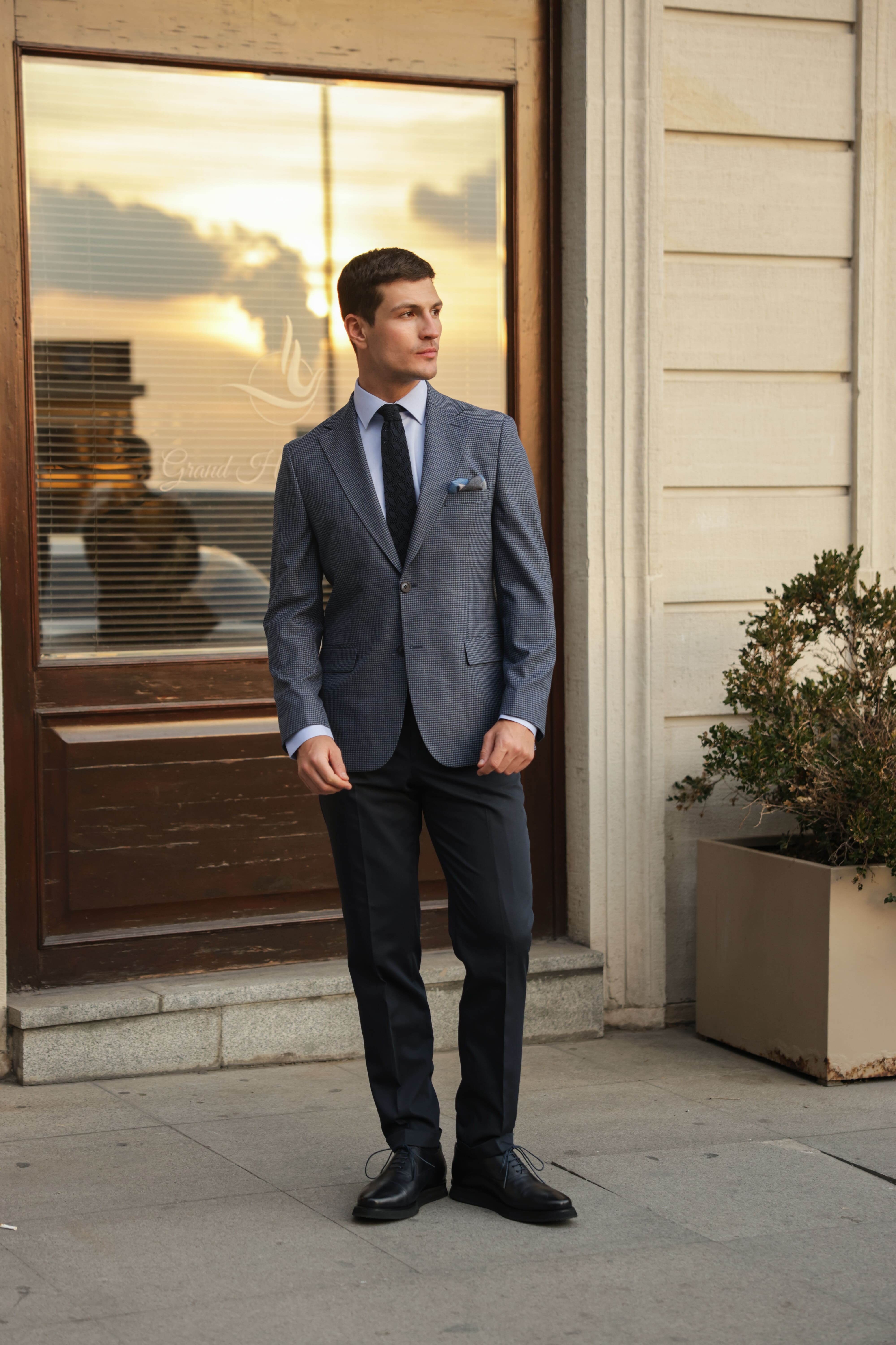 Erkek Lacivert Flanel Ceket