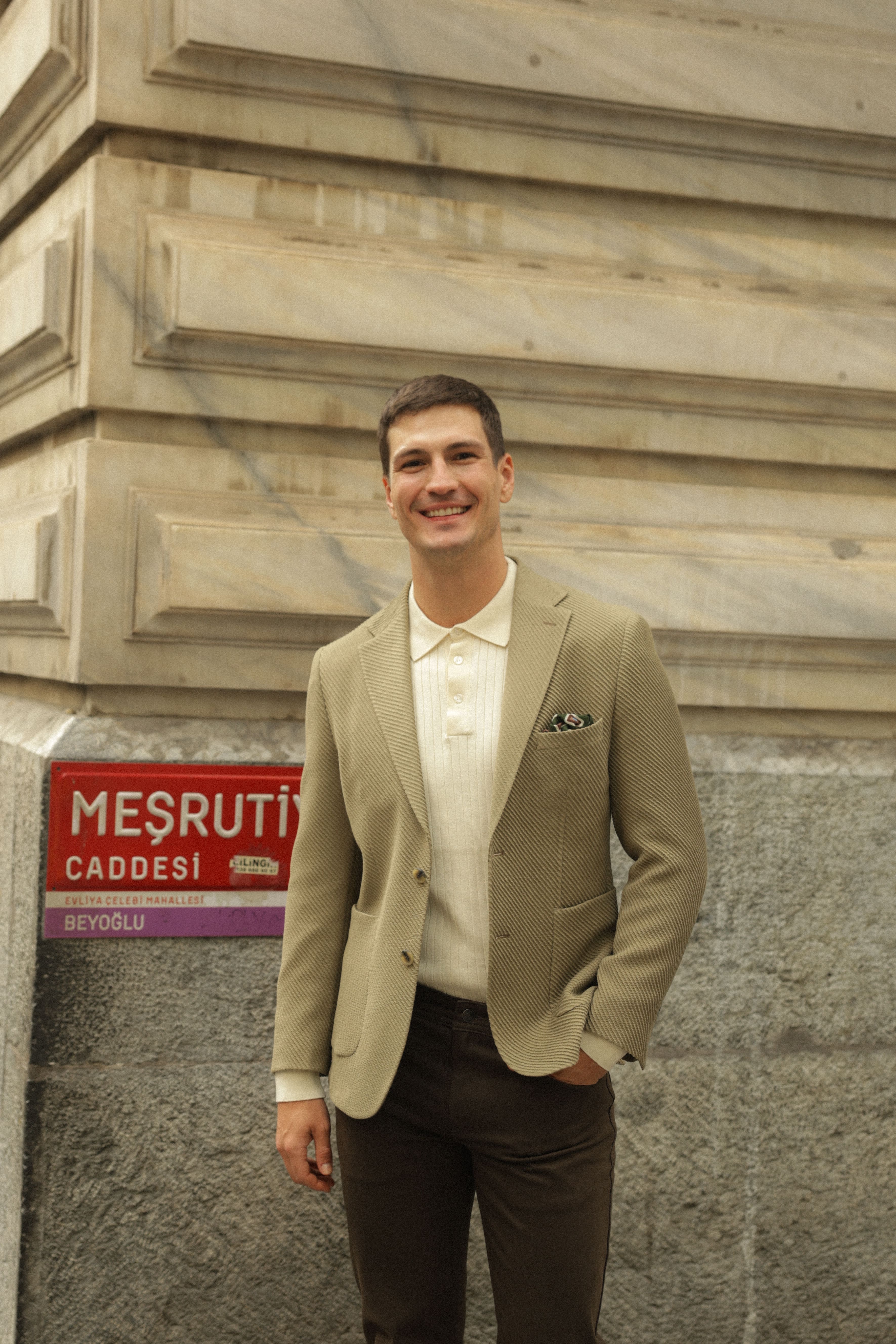 Erkek Gofre Dokulu Ceket