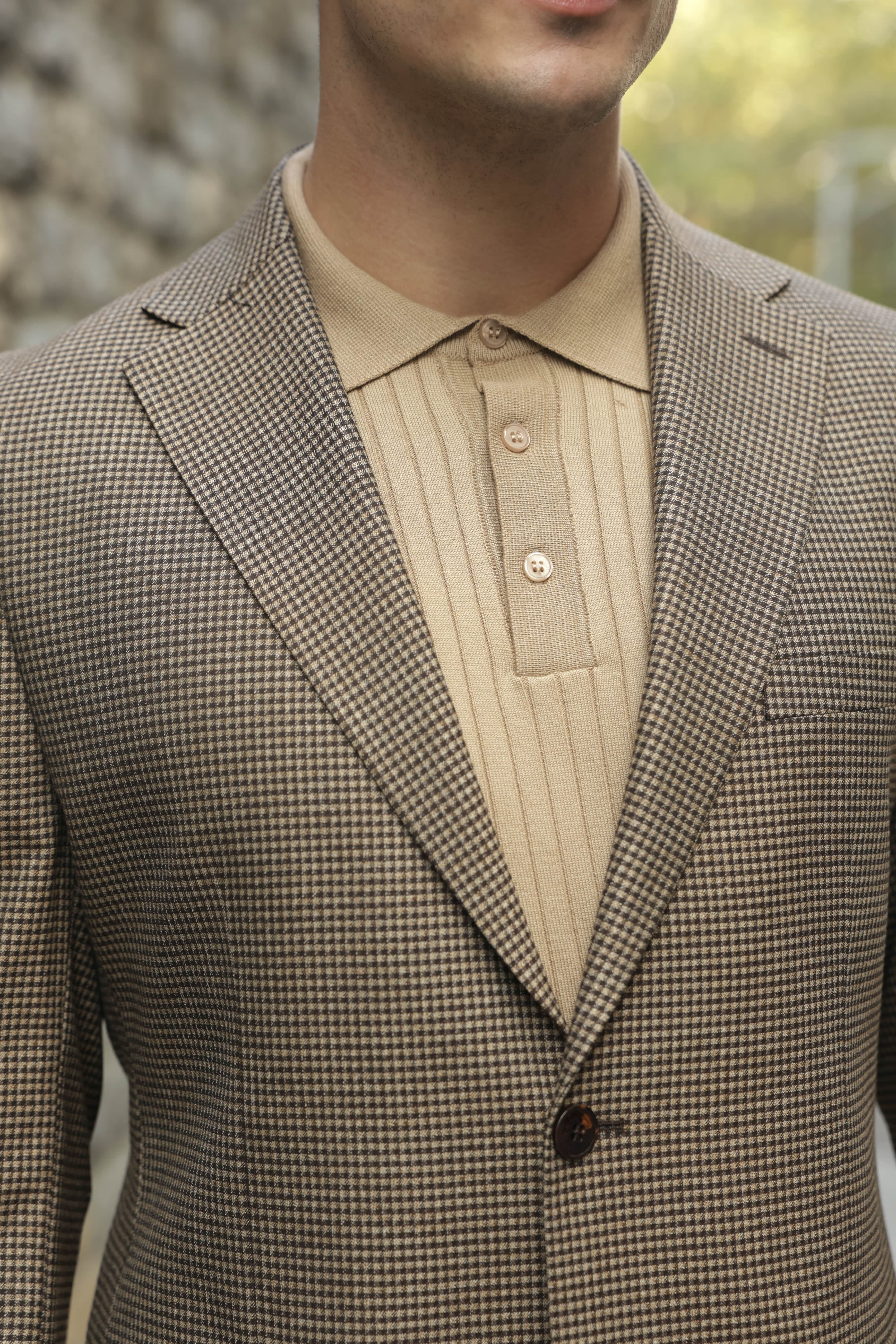 Erkek Kahverengi Flanel Ceket