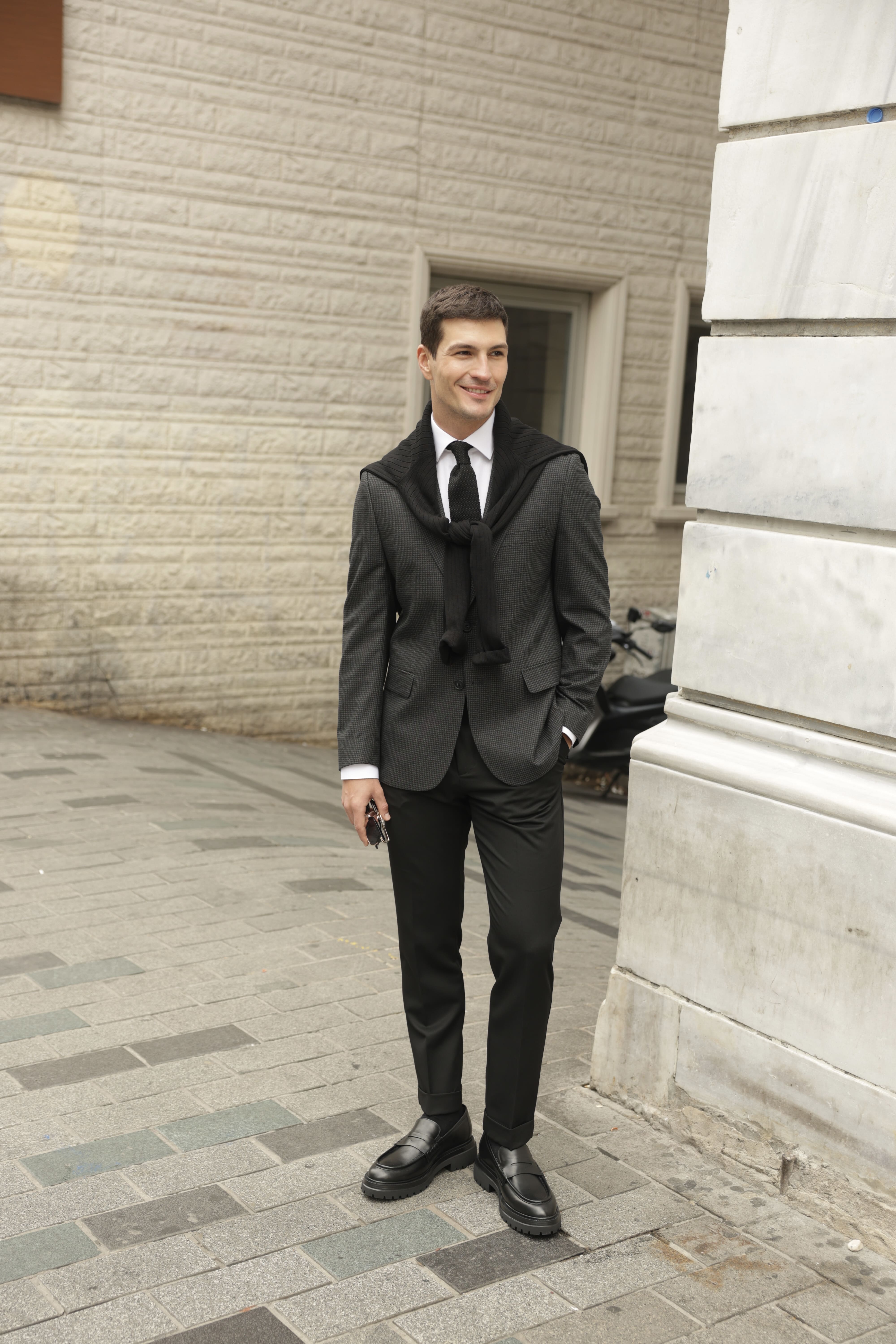 Erkek Siyah Flanel Ceket