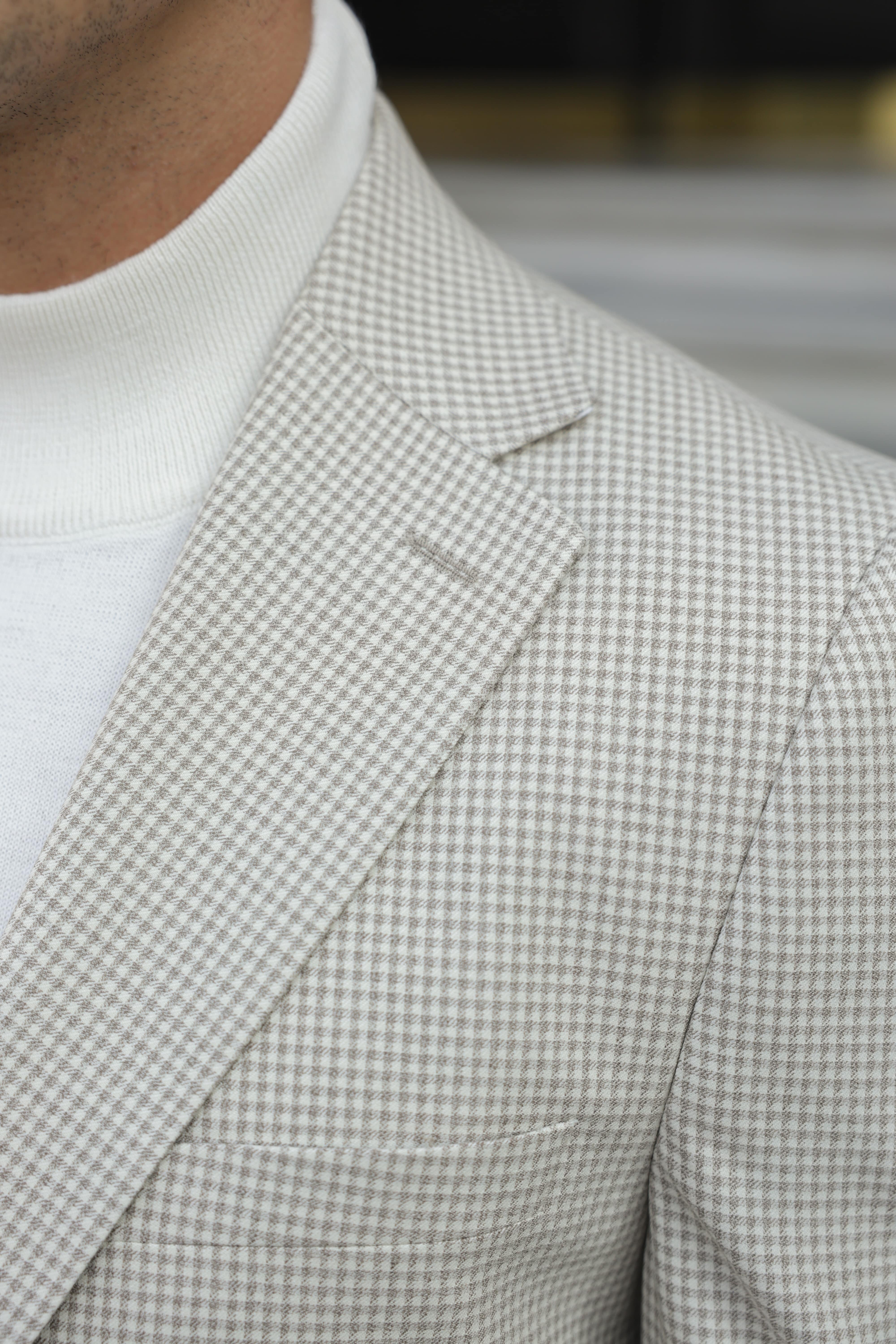 Erkek Krem Flanel Ceket