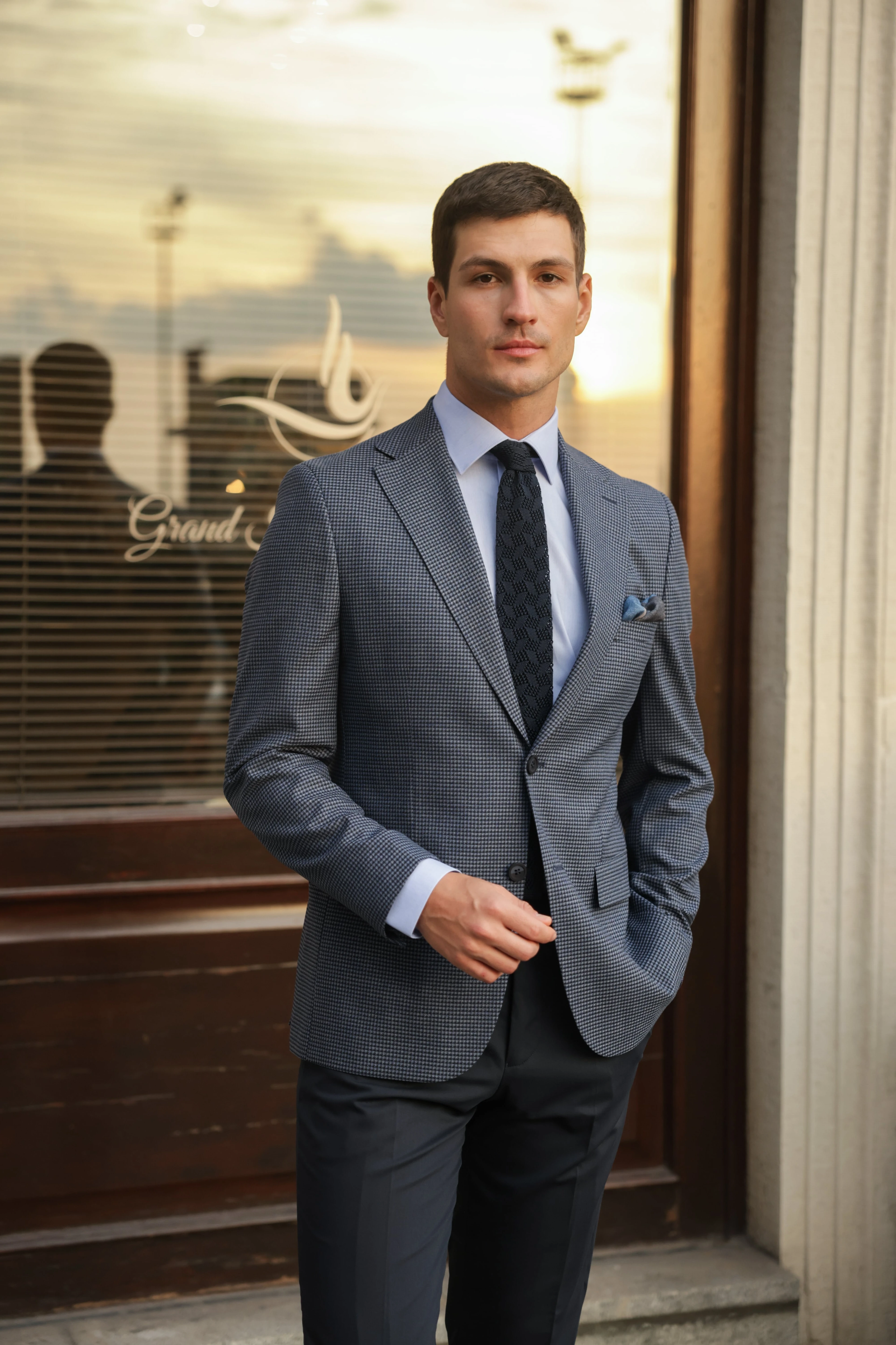 Erkek Lacivert Flanel Ceket