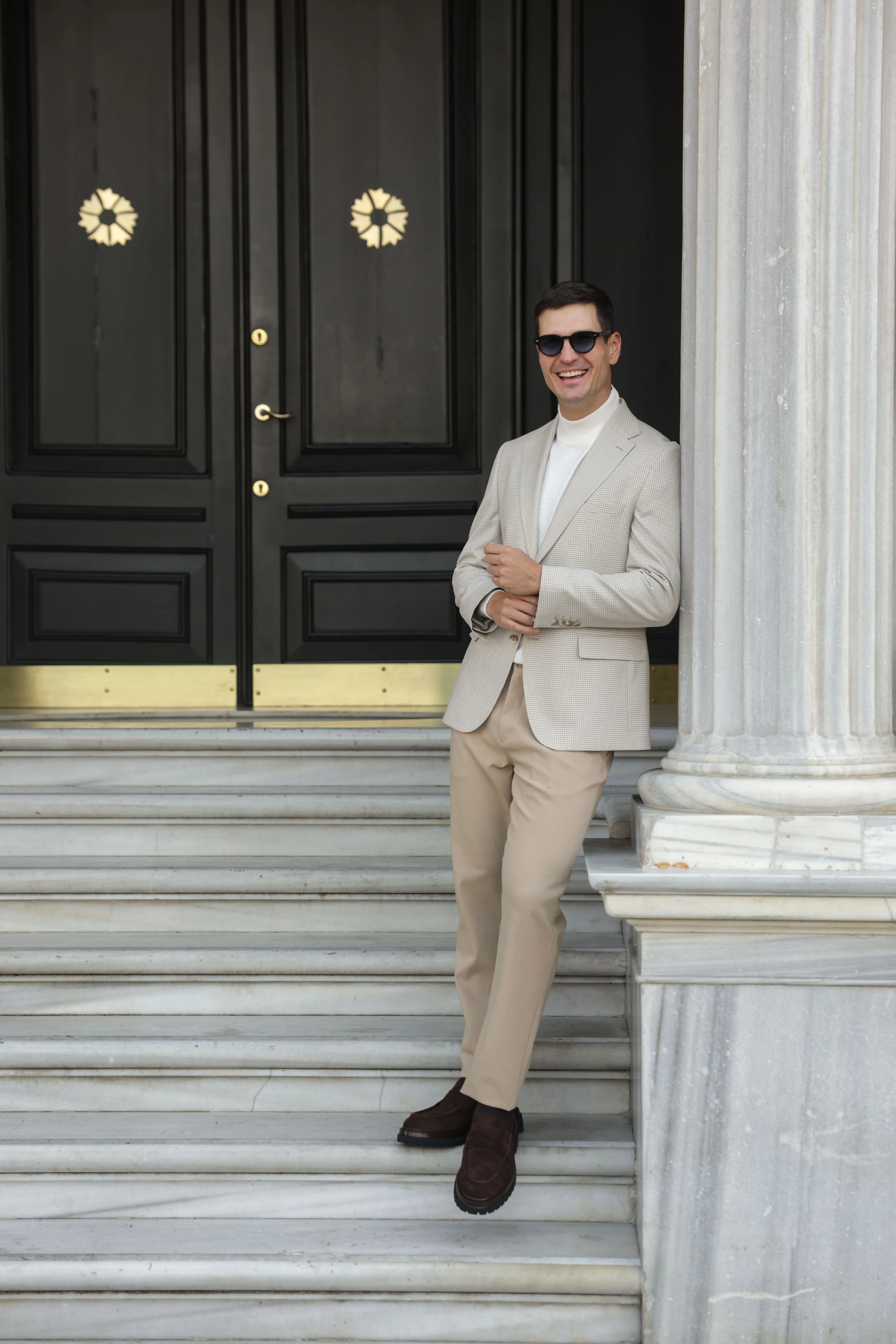 Erkek Krem Flanel Ceket