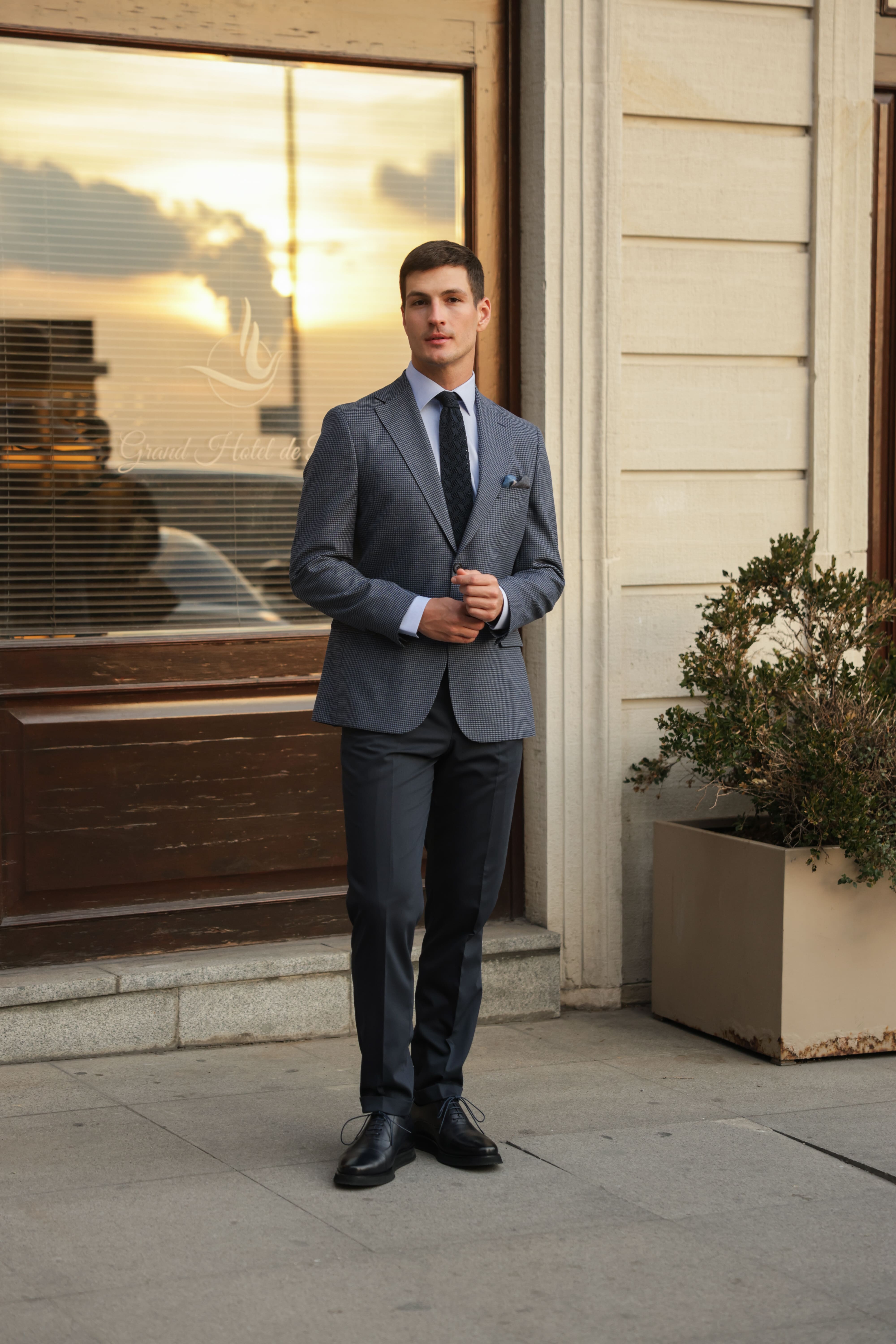 Erkek Lacivert Flanel Ceket