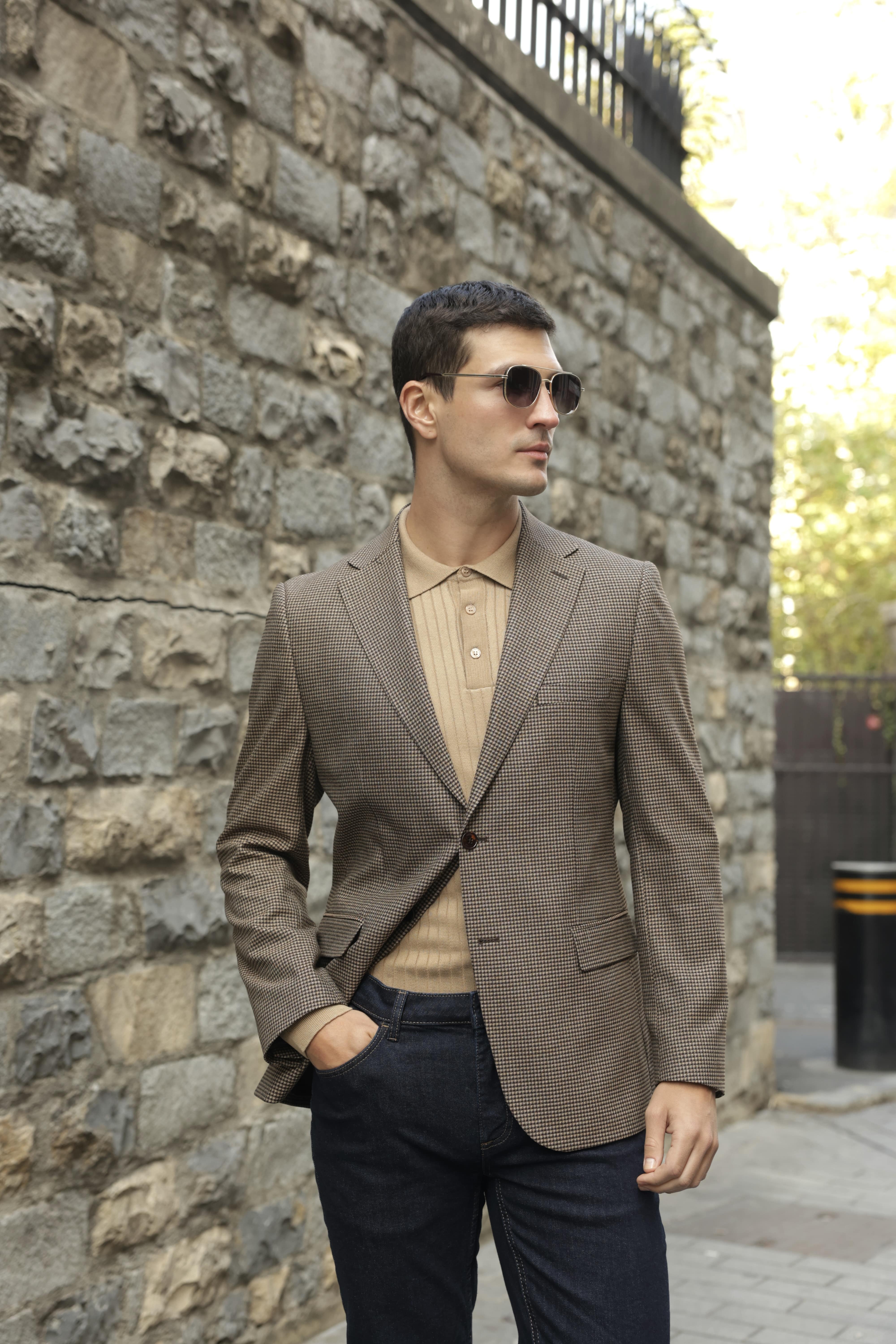 Erkek Kahverengi Flanel Ceket