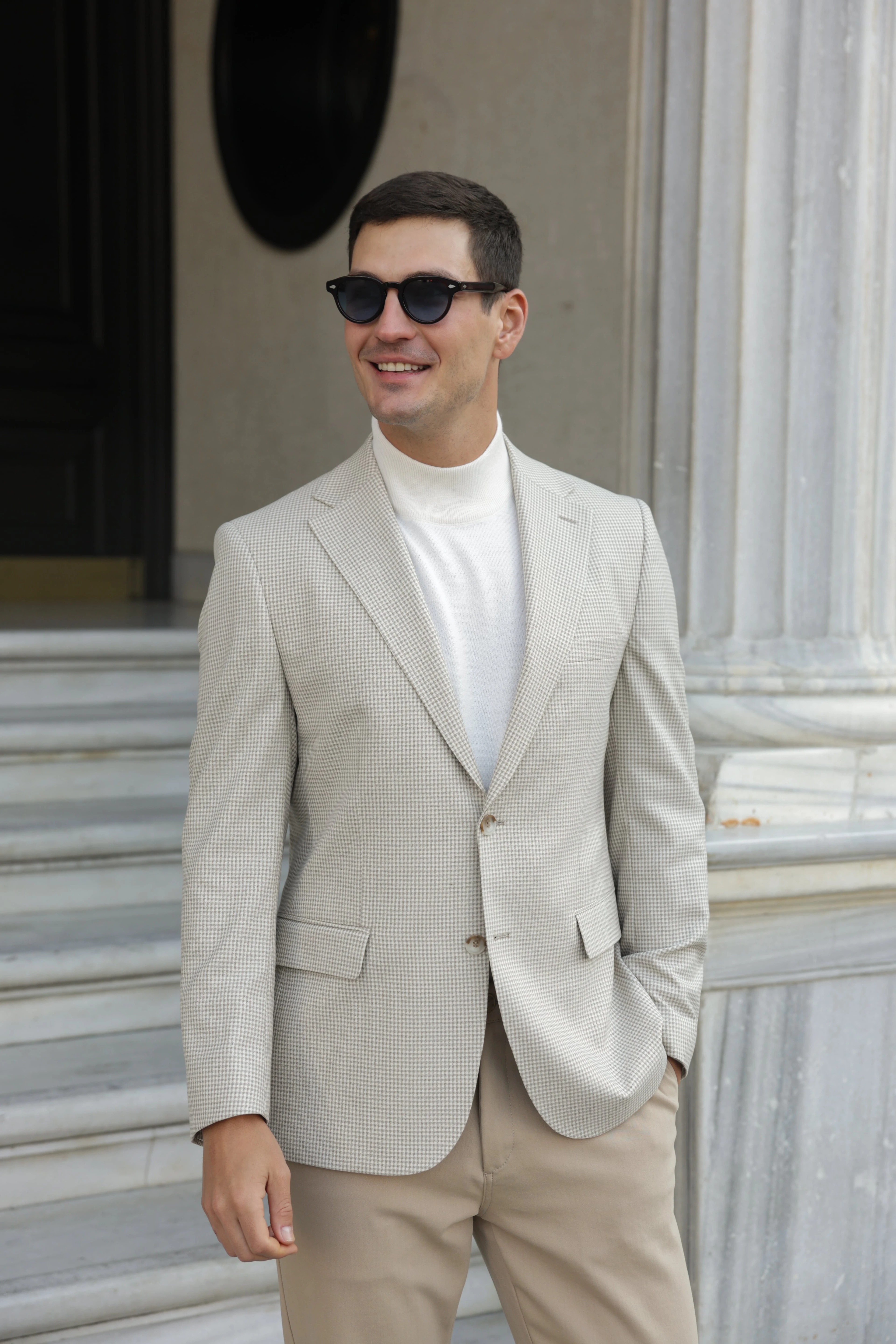 Erkek Krem Flanel Ceket