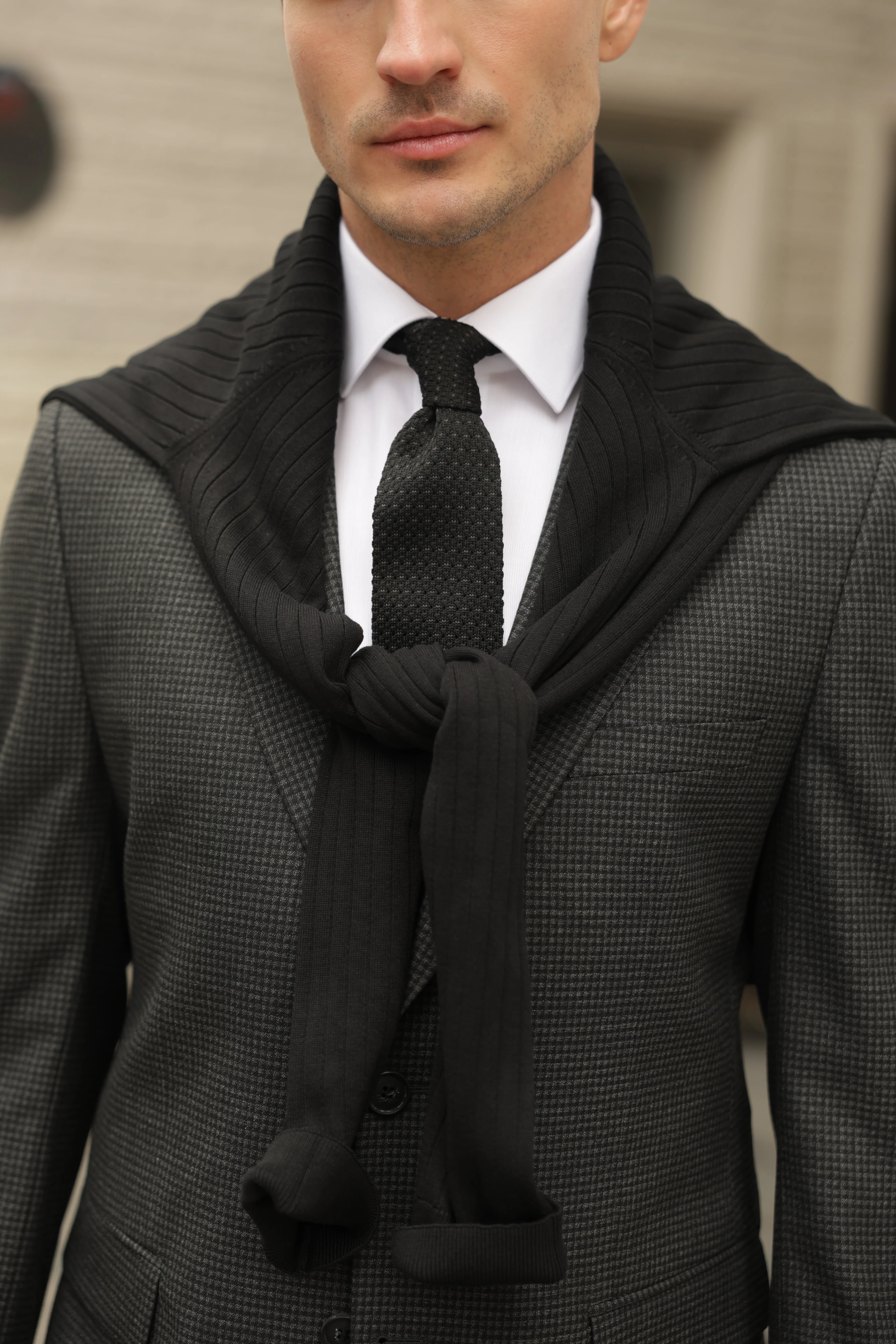 Erkek Siyah Flanel Ceket