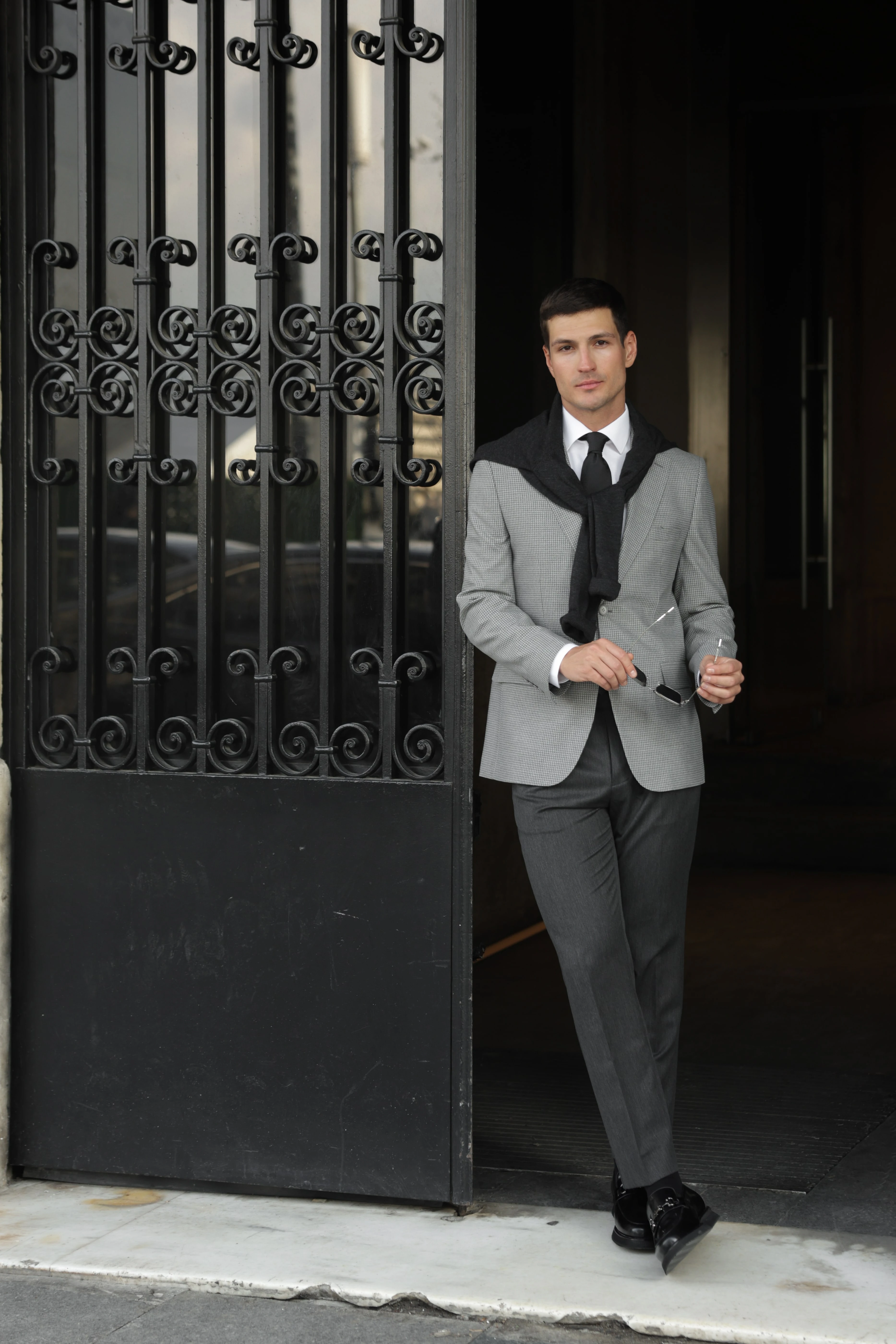 Erkek Gri Flanel Ceket