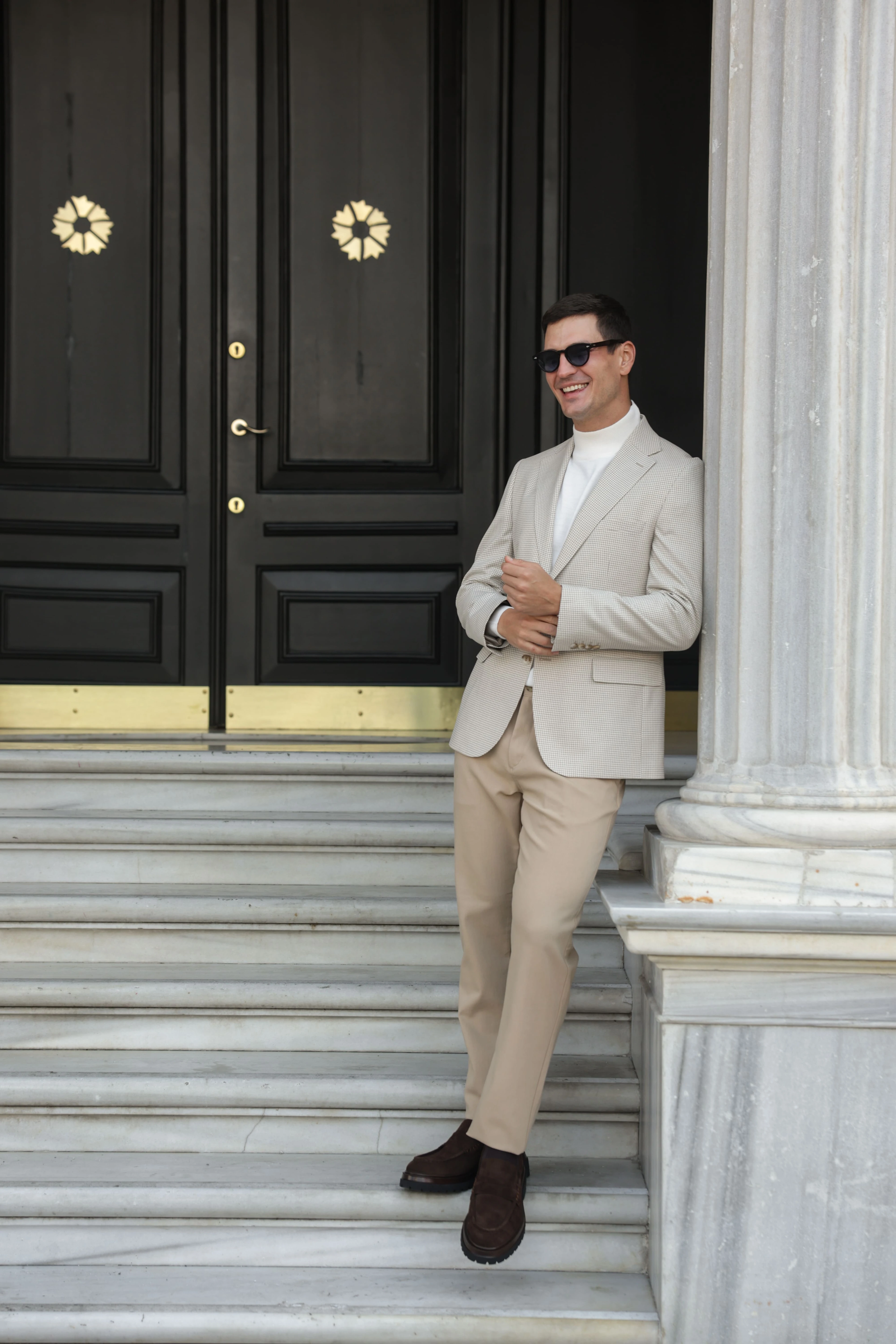 Erkek Krem Flanel Ceket