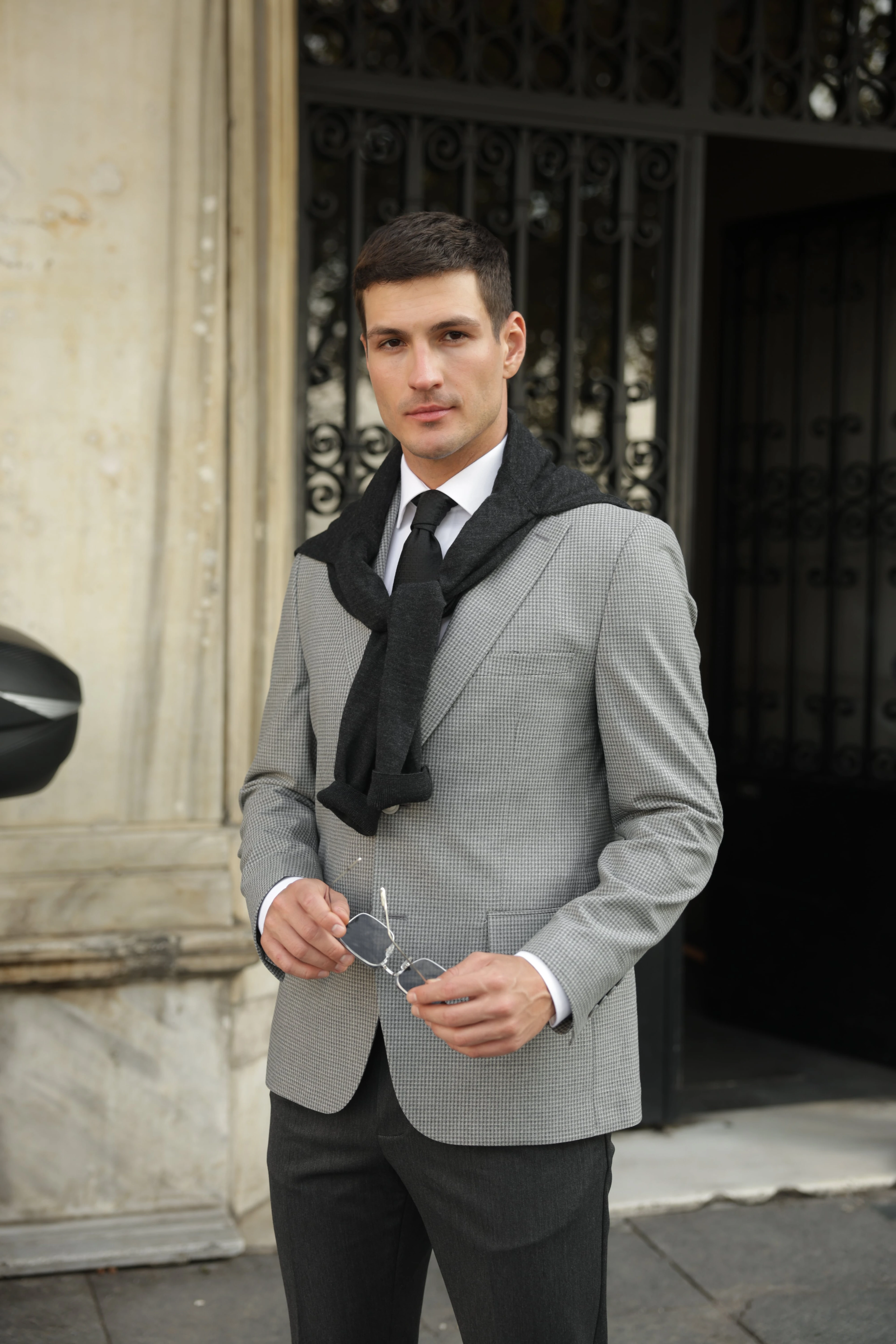 Erkek Gri Flanel Ceket