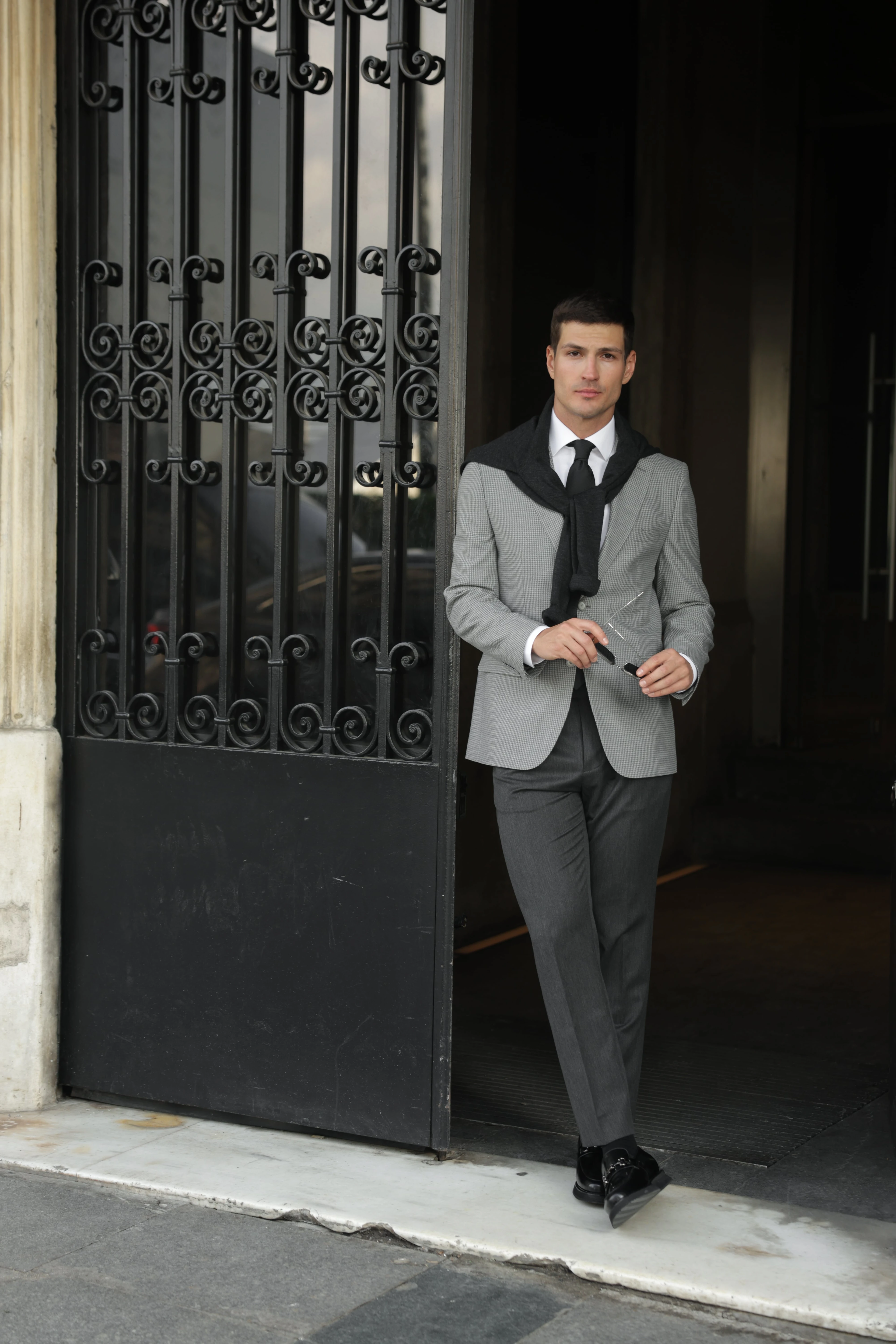 Erkek Gri Flanel Ceket