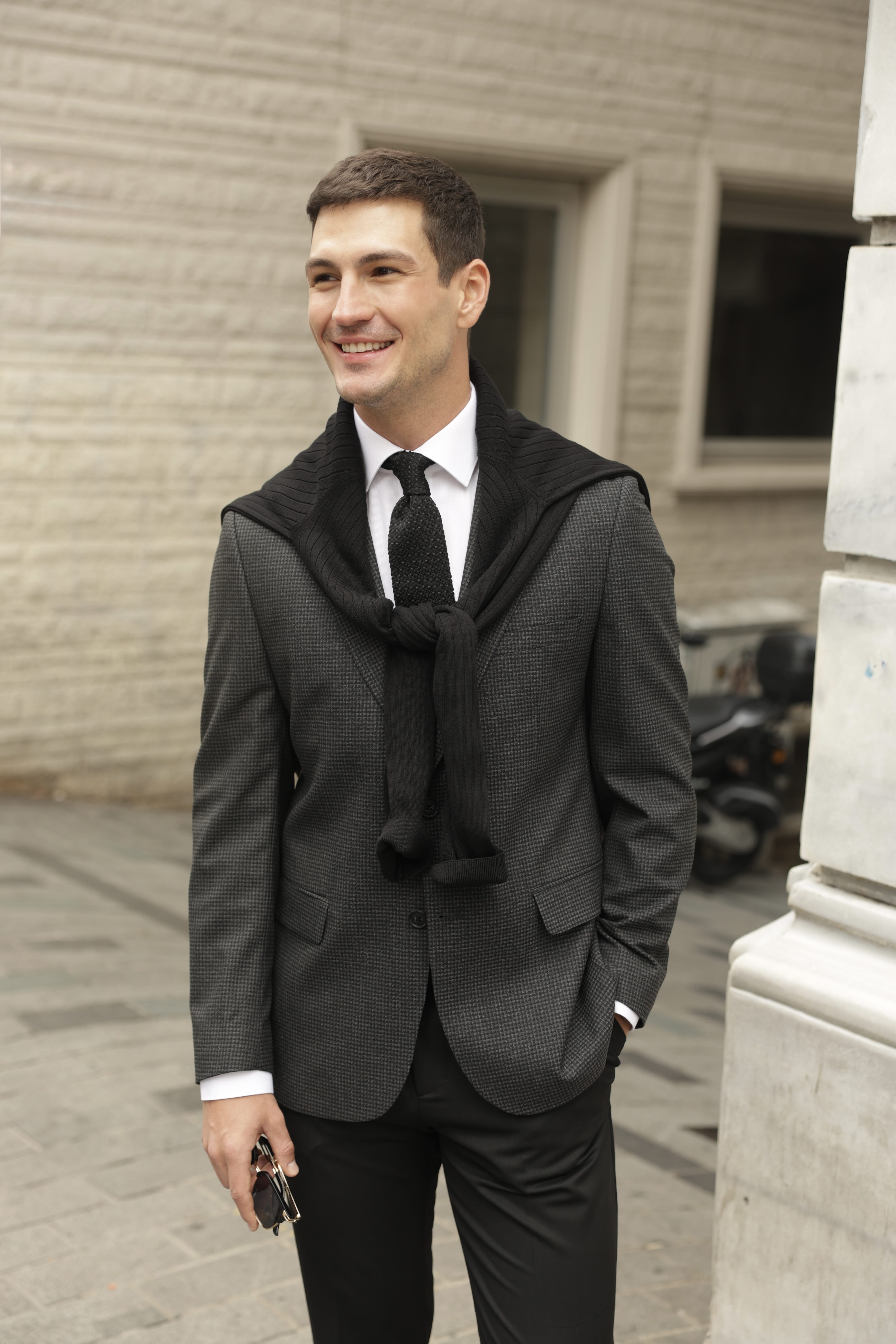 Erkek Siyah Flanel Ceket