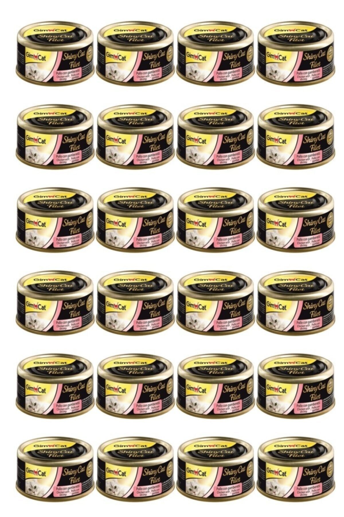 Gimcat Shinycat Fileto Tavuk Karides Kedi Maması 70 Gr X 24 Adet