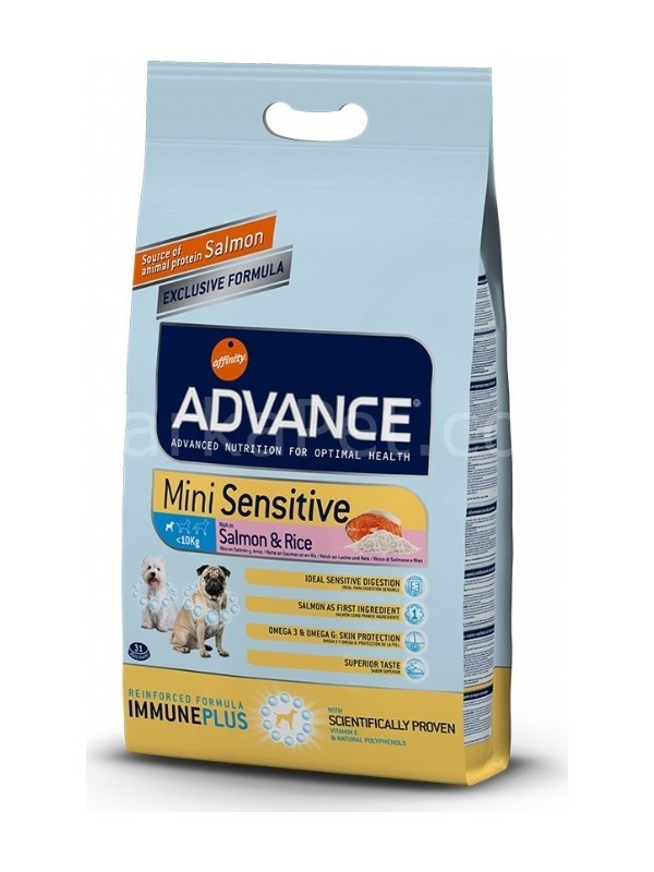 Advance Mini Sensitive Salmon Küçük Irk Yetişkin Köpek Maması 7,5 Kg