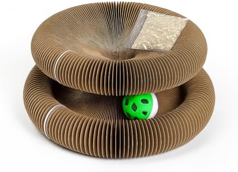 Katlanabilir Kedi Tırmalama Oyuncağı Toplu Catnipli Akordeon Tasarım Zeka Geliştirici