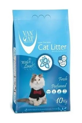 Vancat 10 Kg Topaklaşan İnce Tane Fresh Kokulu Kedi Kumu