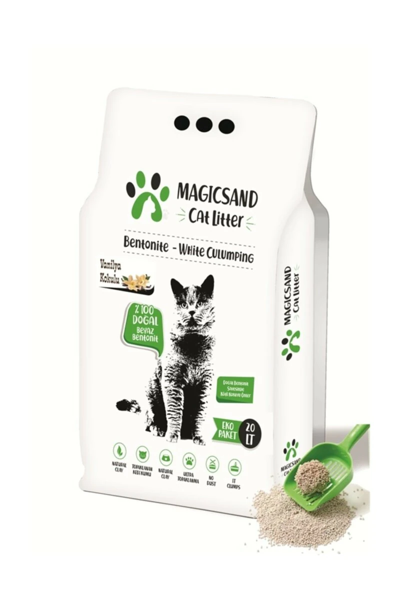 Magicsand Vanilya Kokulu İnce Taneli Kedi Kumu 20 lt