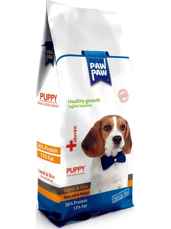 Pawpaw Kuzulu Yavru Köpek Maması 3 kg