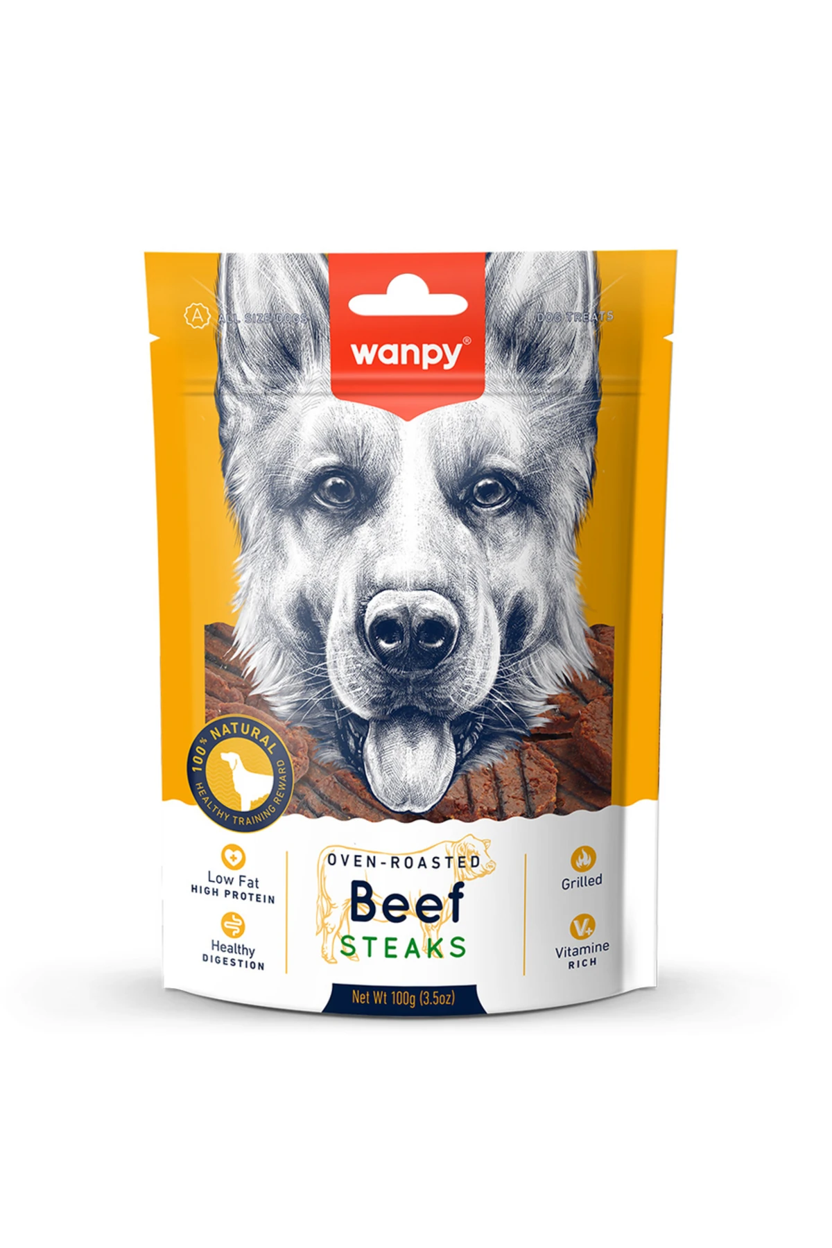 Wanpy Izgara Dana Biftek Köpek Ödülü 100g