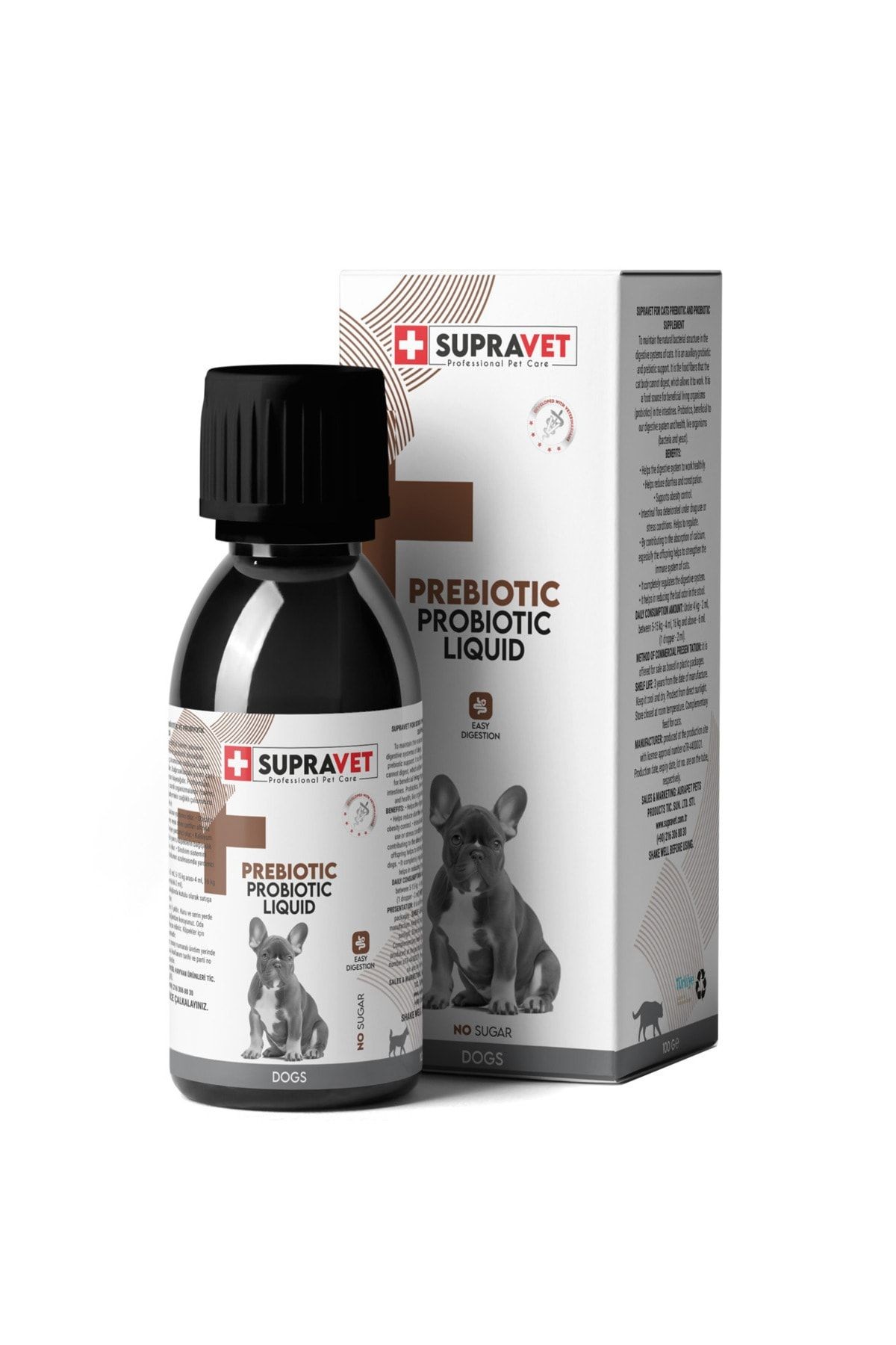 Supravet Köpek Bağışıklık Güçlendirici Sıvı Probiyotik Prebiyotik Takviyesi Damla 100 Ml