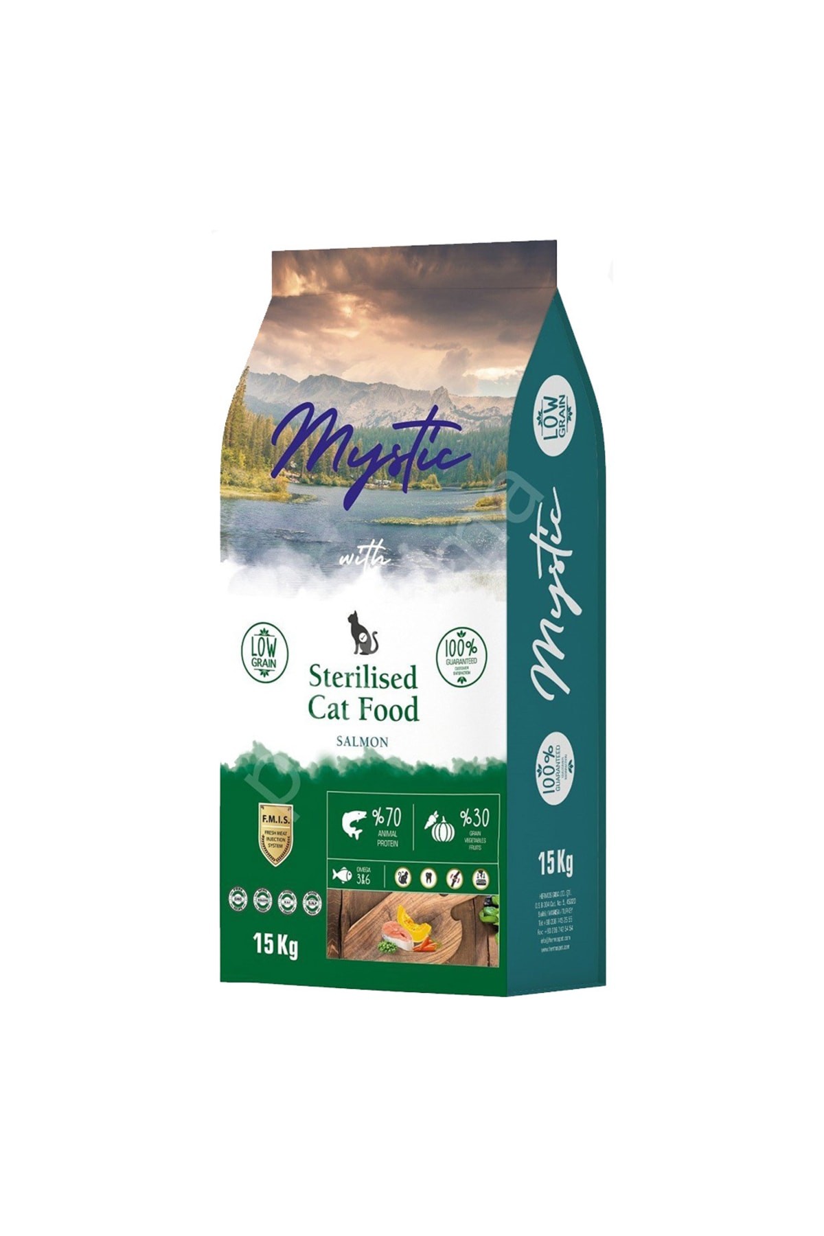 Mystic Az Tahıllı Steril Somon Kısırlaştırılmış Kedi Maması 15 Kg