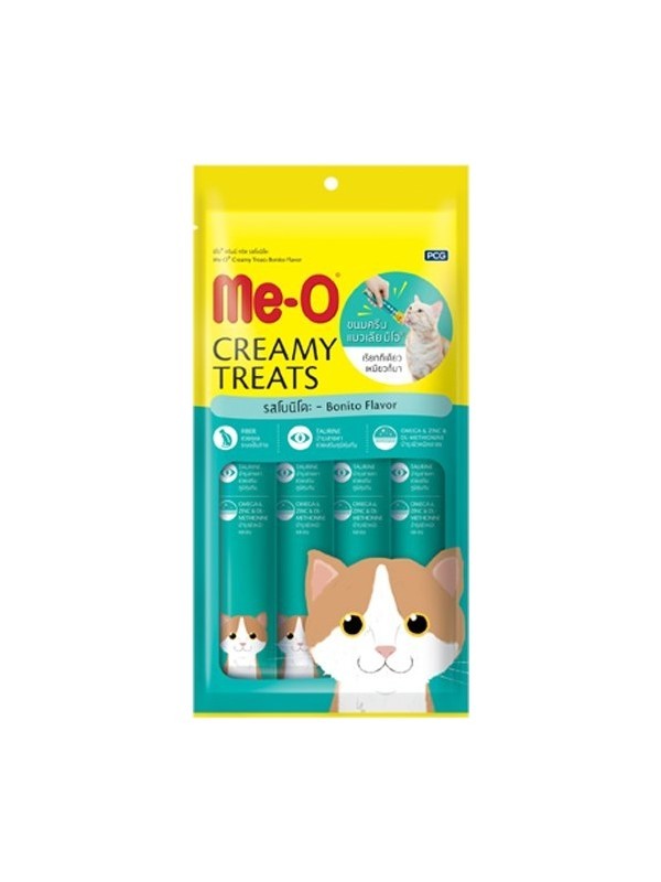 Me-O Creamy Treats Kurutulmuş Ton Balıklı Sıvı Kedi Ödül Maması 4X15 gr