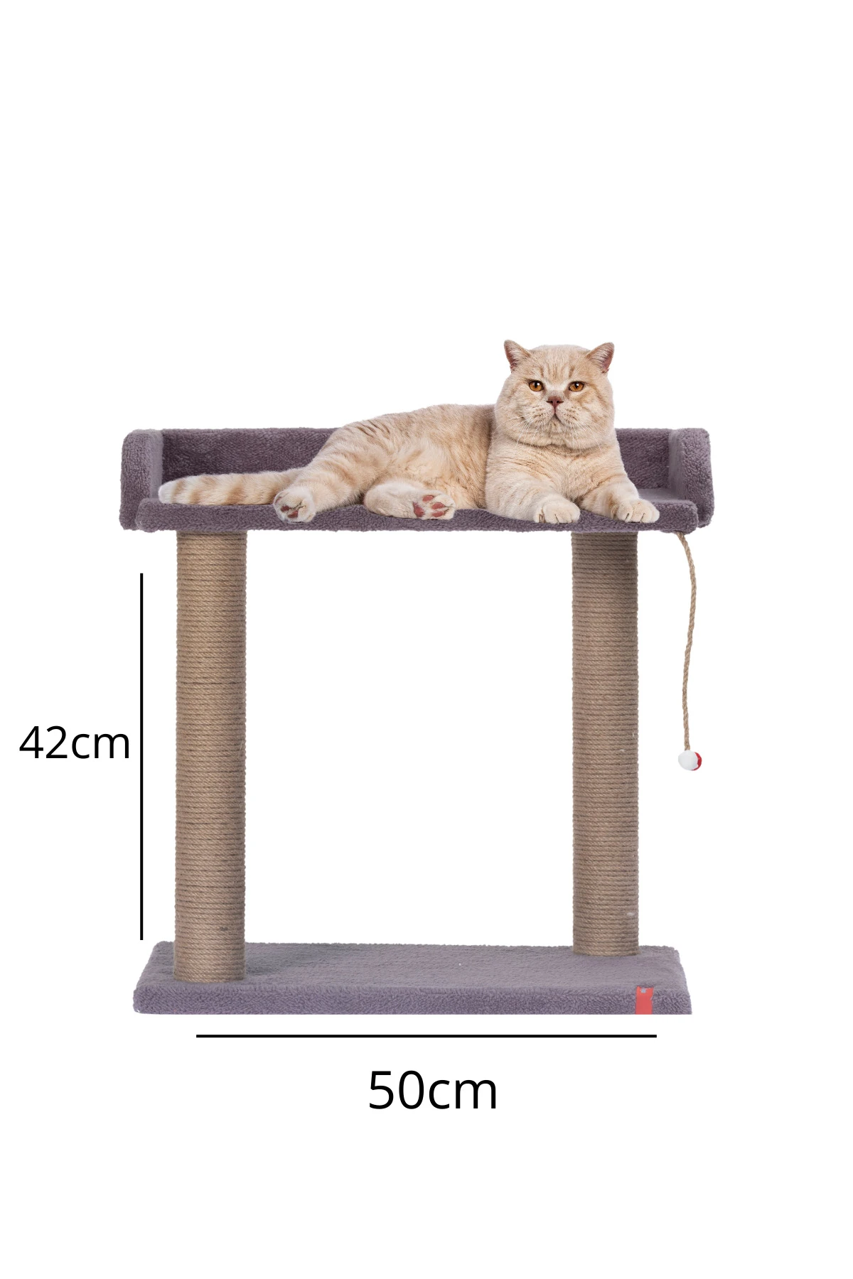 Petpal Platform Oturaklı Kedi Tırmalaması Antrasit Geniş Yataklı
