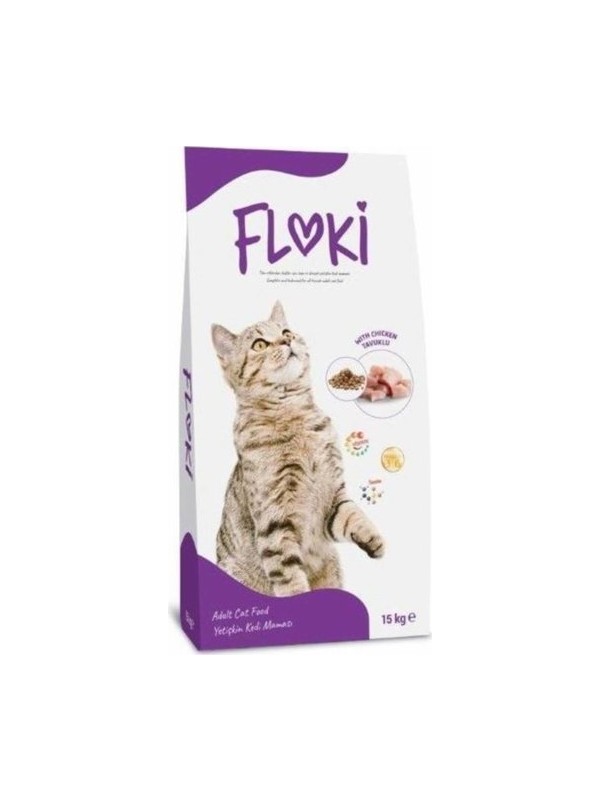 Floki Tavuklu Yetişkin Kedi Maması 15 Kg