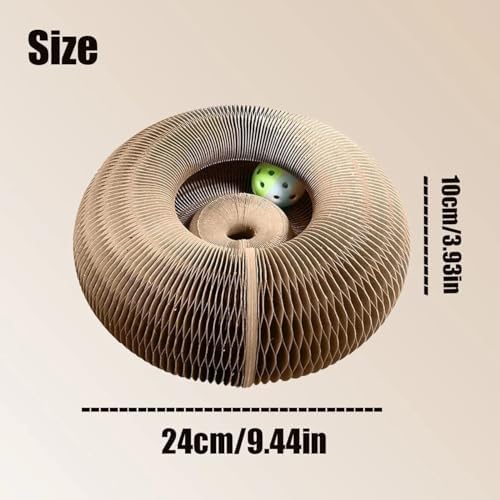 Katlanabilir Kedi Tırmalama Oyuncağı Toplu Catnipli Akordeon Tasarım Zeka Geliştirici