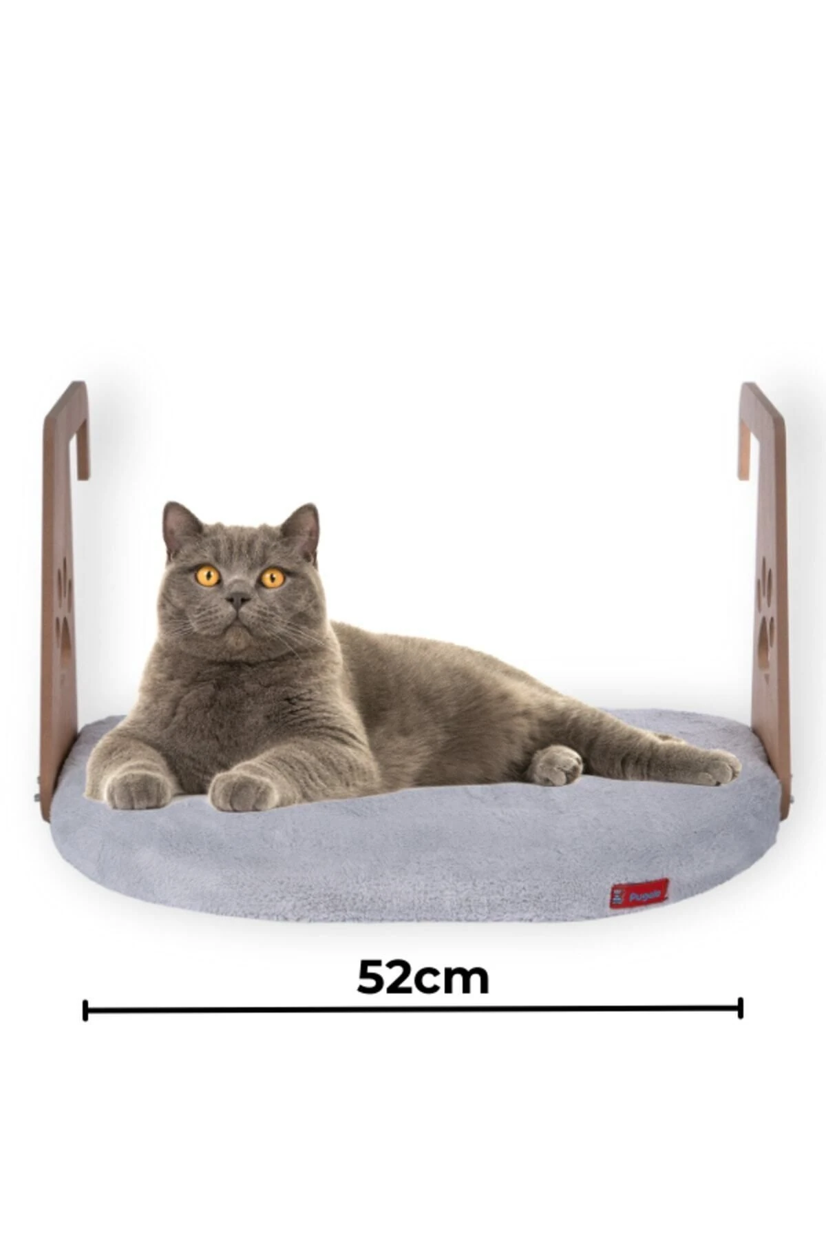 Petpal Kalorifer Petek Radyatör Yatağı Kedi Köpek Geniş Kalorifer Yatağı Peluş Gri Renkte