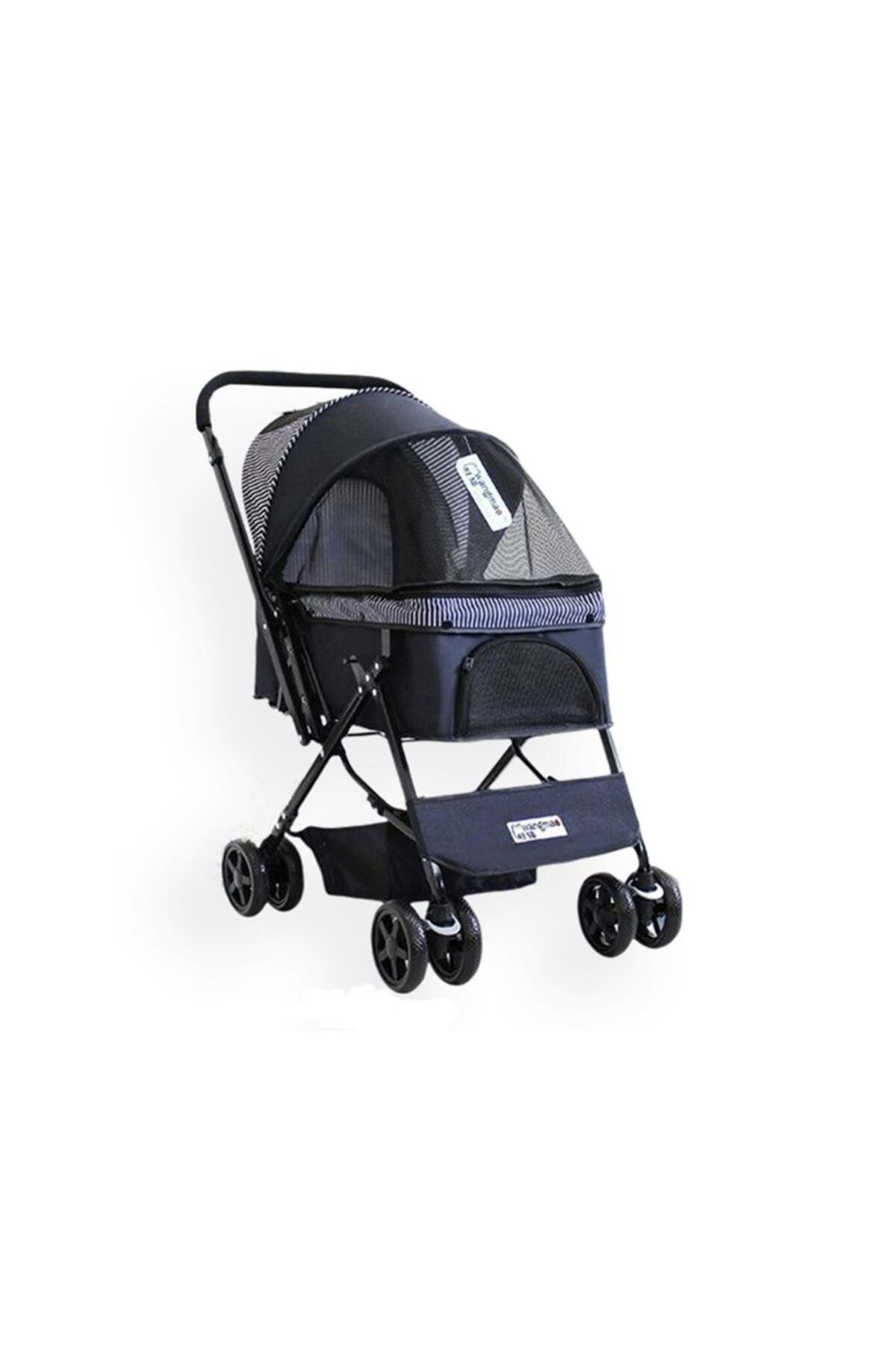 Zampa Nova Kedi Ve Köpek Arabası Lacivert 52x76.5x95 Cm Bl08-N