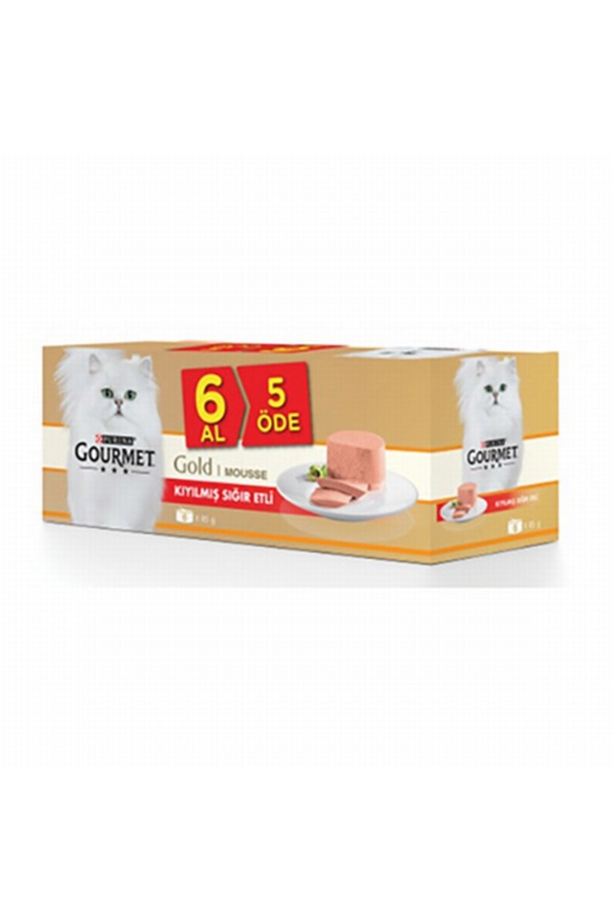 Gourmet Gold Sıgır Etli Multipack 6 Al 5 Öde
