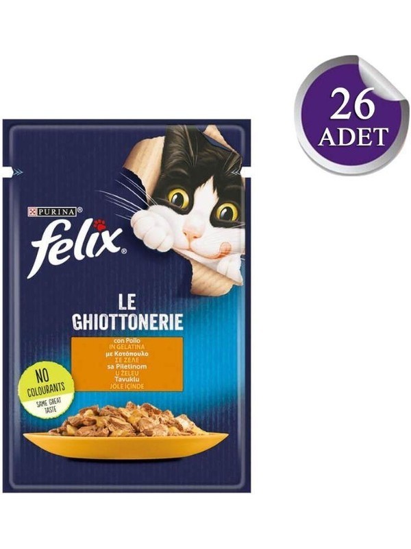 Felix Tavuk Etli Kedi Yaş Maması 85 gr x 26 Adet