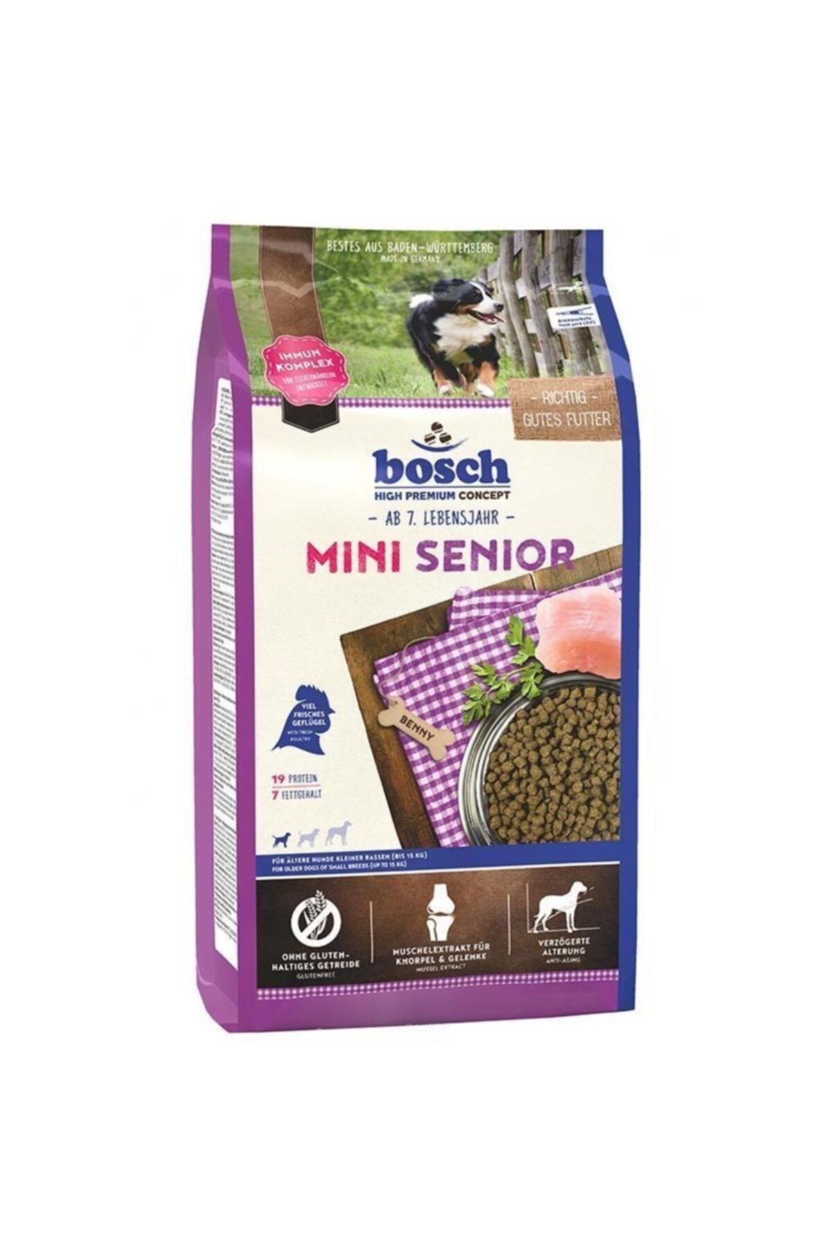 Bosch Mini Senior Küçük Irk Yaşlı Köpek Maması 2.5 Kg