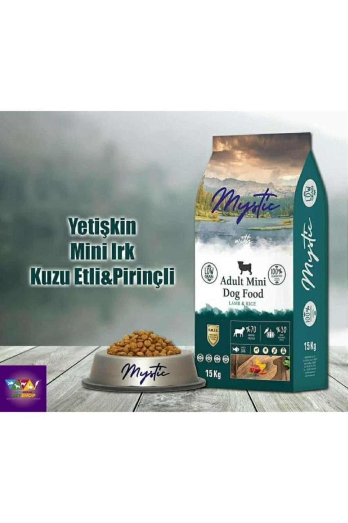 Mystic Düşük Tahıllı Mini Orta Irk Yetişkin Kuzulu Köpek Maması 15 Kg