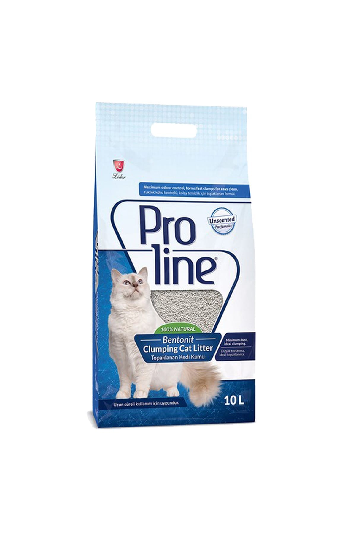 Proline Topaklanan Kokusuz Kedi Kumu 10 Lt
