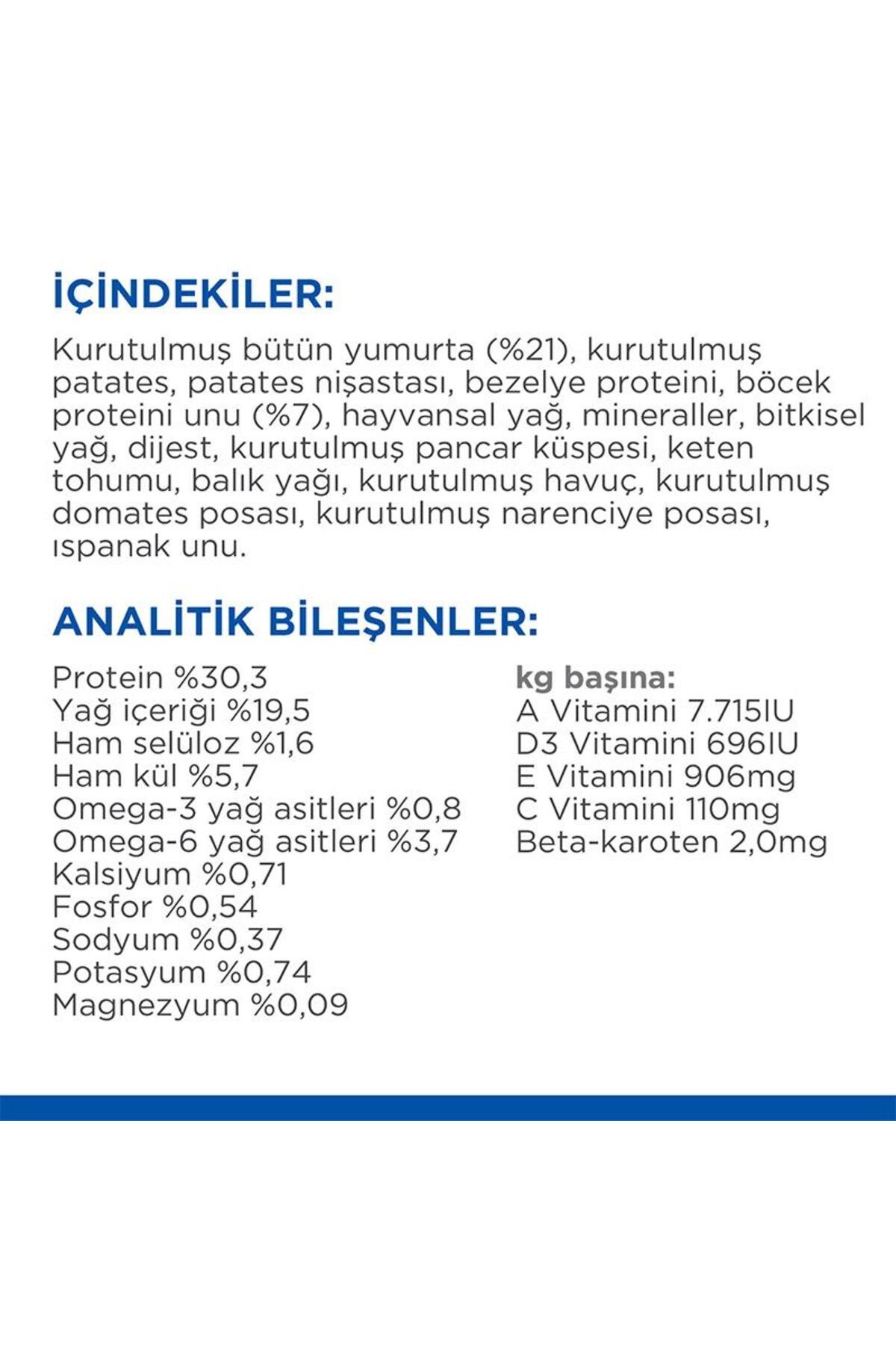 Hills Hypoallergenic Yumurta ve Larva Proteinli Yetişkin Kedi Maması 1.5kg