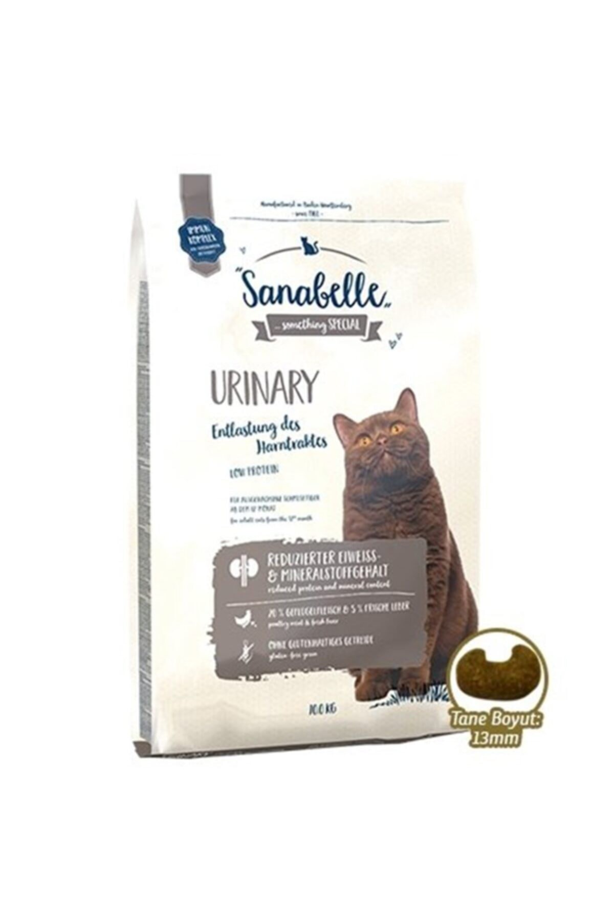 Sanabelle Urinary Glutensiz Idrar Yolları Sağlığı Için Kedi Maması 10 Kg