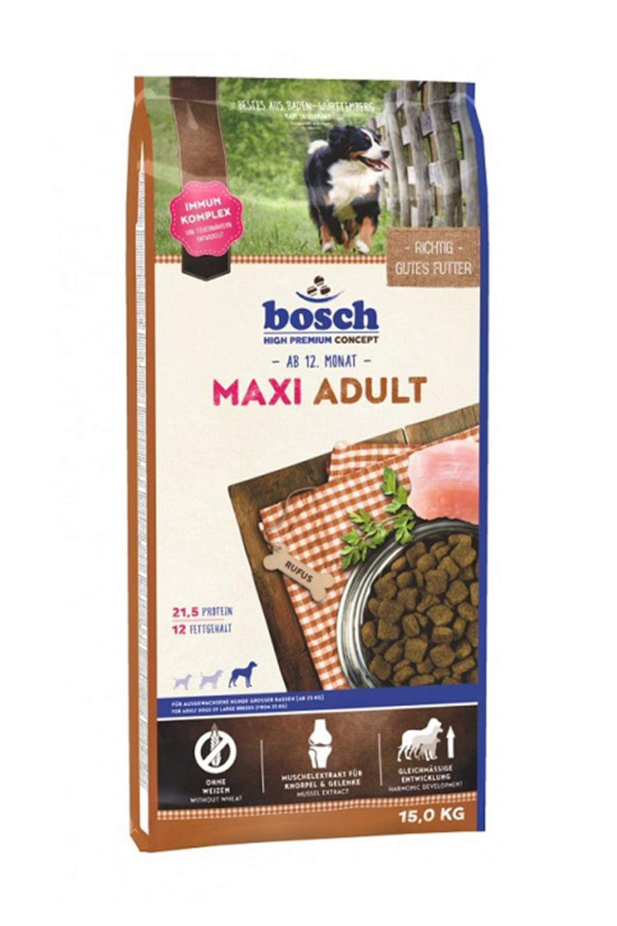 Bosch Kuzulu Yetişkin Maxi Köpek Maması 15 Kg