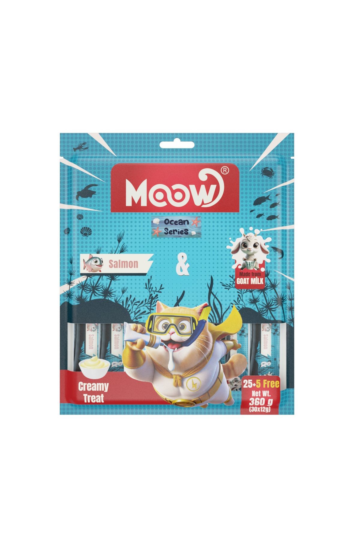 Moow Somonlu Keçi Sütlü Kedi Krema Ödülü 30x12g