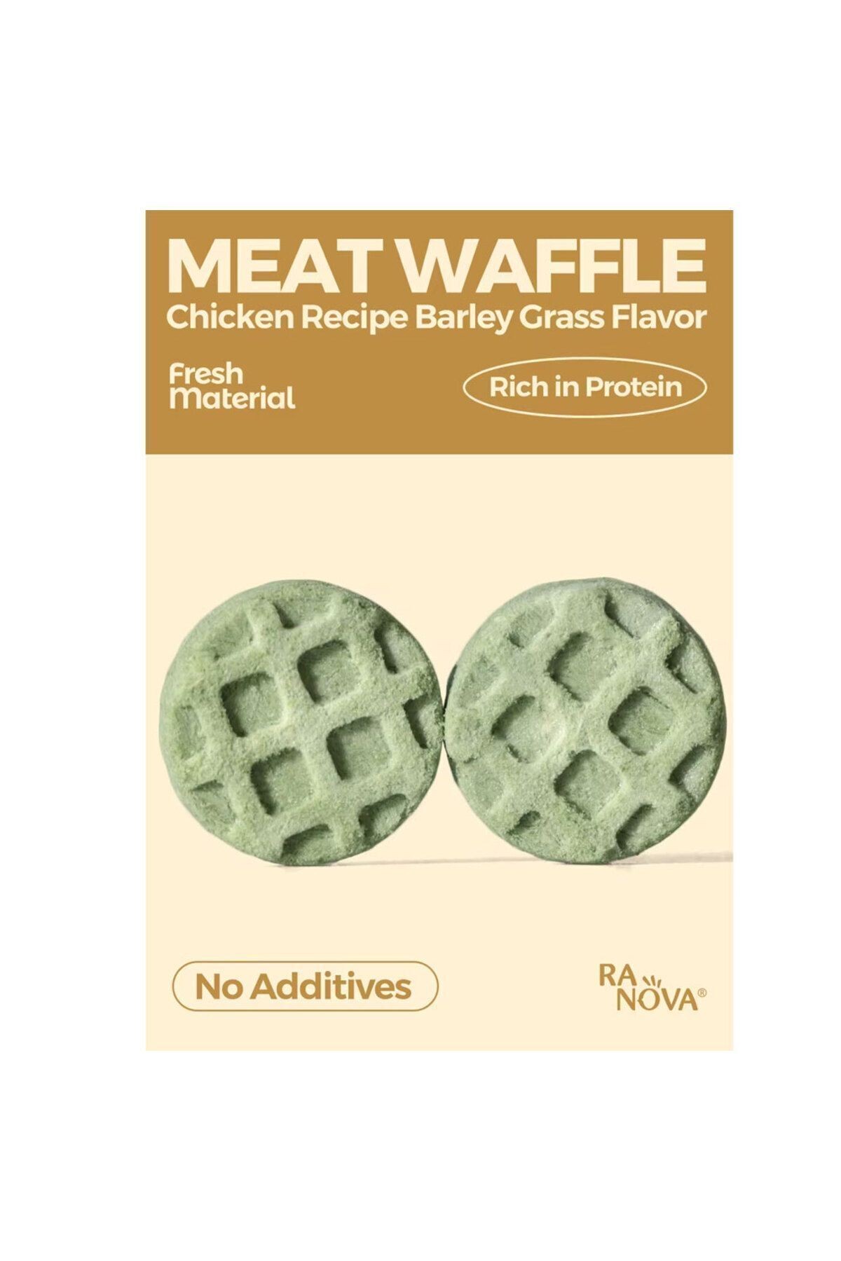 Ranova Kediler İçin Dondurularak Kurutulmuş Etli Waffle - 60g (Karışık Lezzet)