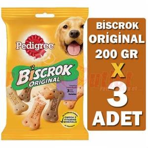 Pedigree Biscrok Original Köpek Ödül Bisküvisi 200 Gr X 3 Adet