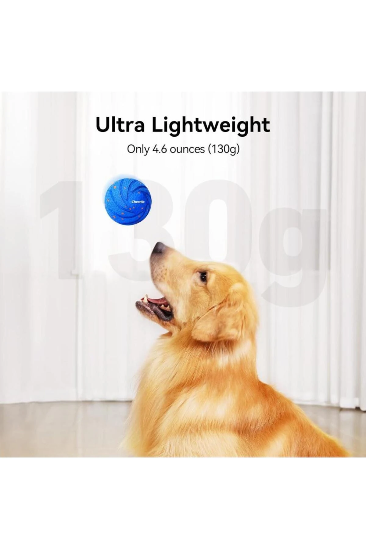 Cheerble Akıllı İnteraktif Köpek Oyuncağı, Mavi 7 x 7 x 7cm