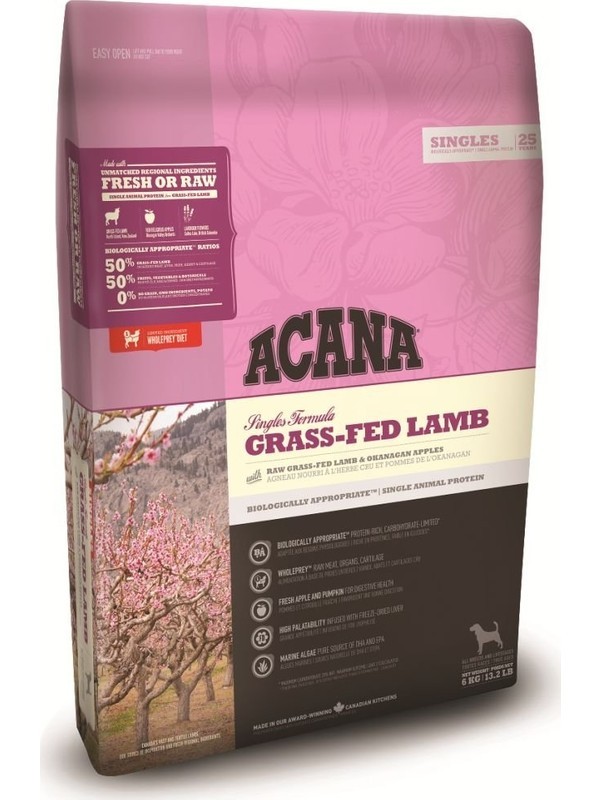 Acana Singless Grass-Fed Kuzulu Köpek Maması 6 kg