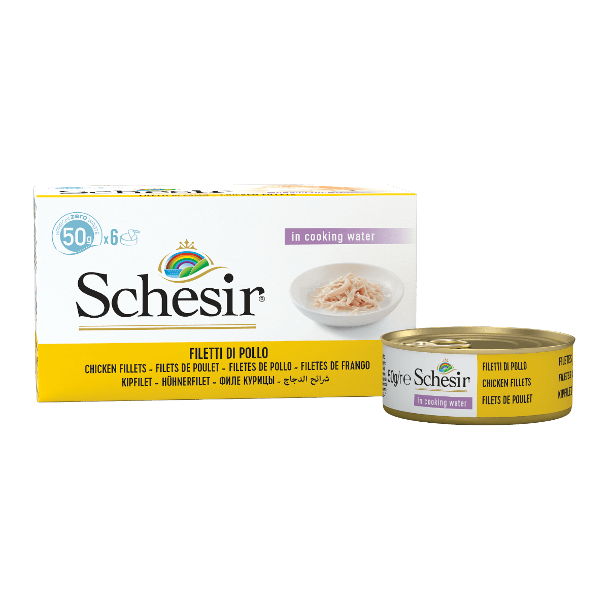 Schesir Tavuklu Yaş Kedi Maması 50 gr * 6 Adet