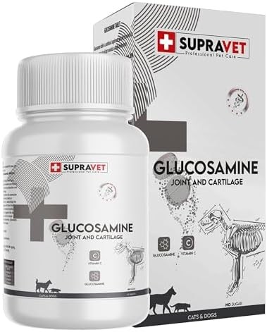 Supravet Glucosamine Kedi Köpek Eklem Sağlığı Güçlendirici Glukozamin Tablet + Vitamin C 75 Tablet