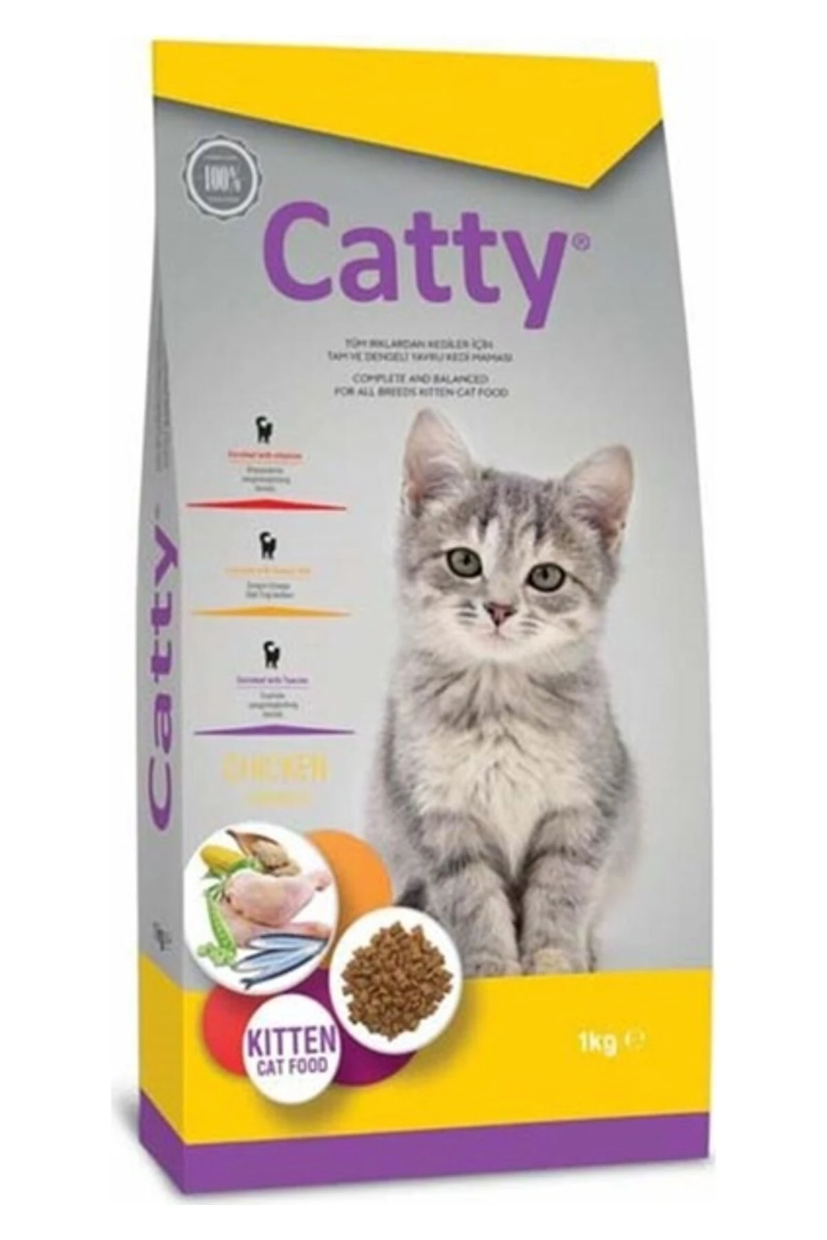 Catty Tavuklu Yavru Kedi Maması 15 kg